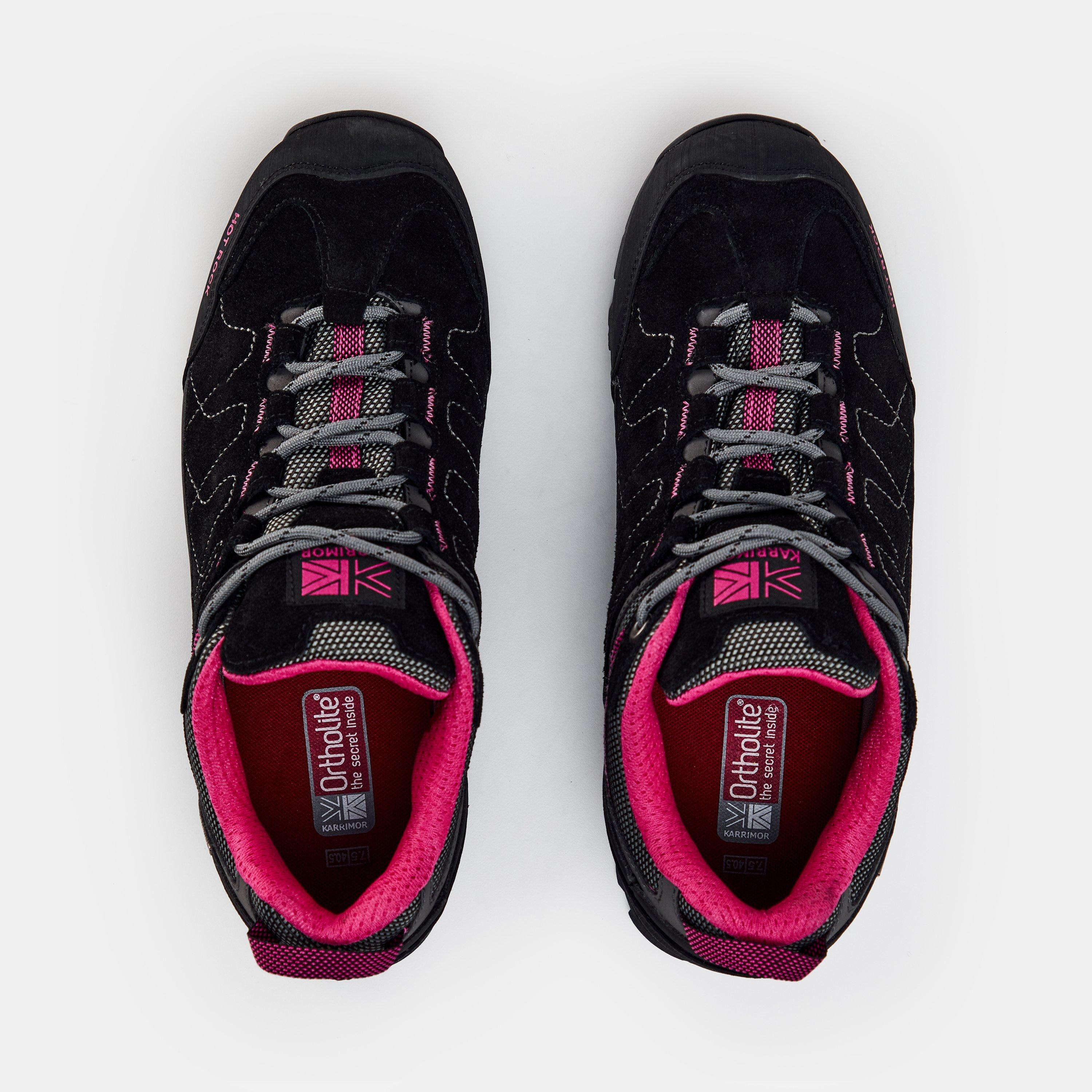 Black/Pink - Karrimor - Hot Rock Waterproof Walking Shoes Womens - 5