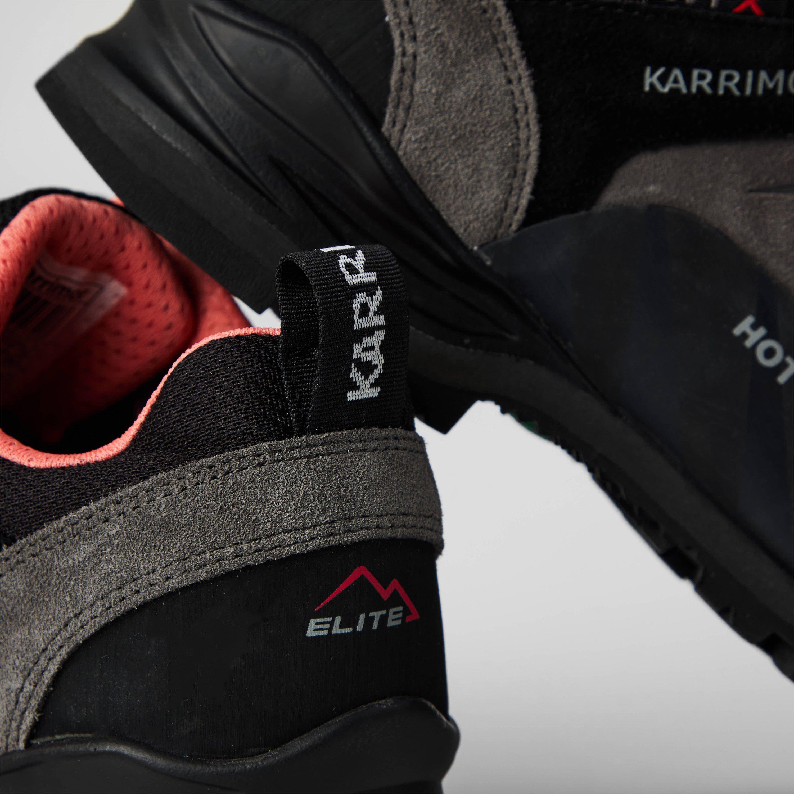 Charcoal/Coral - Karrimor - Hot Route Waterproof Walking Shoes Womens - 5