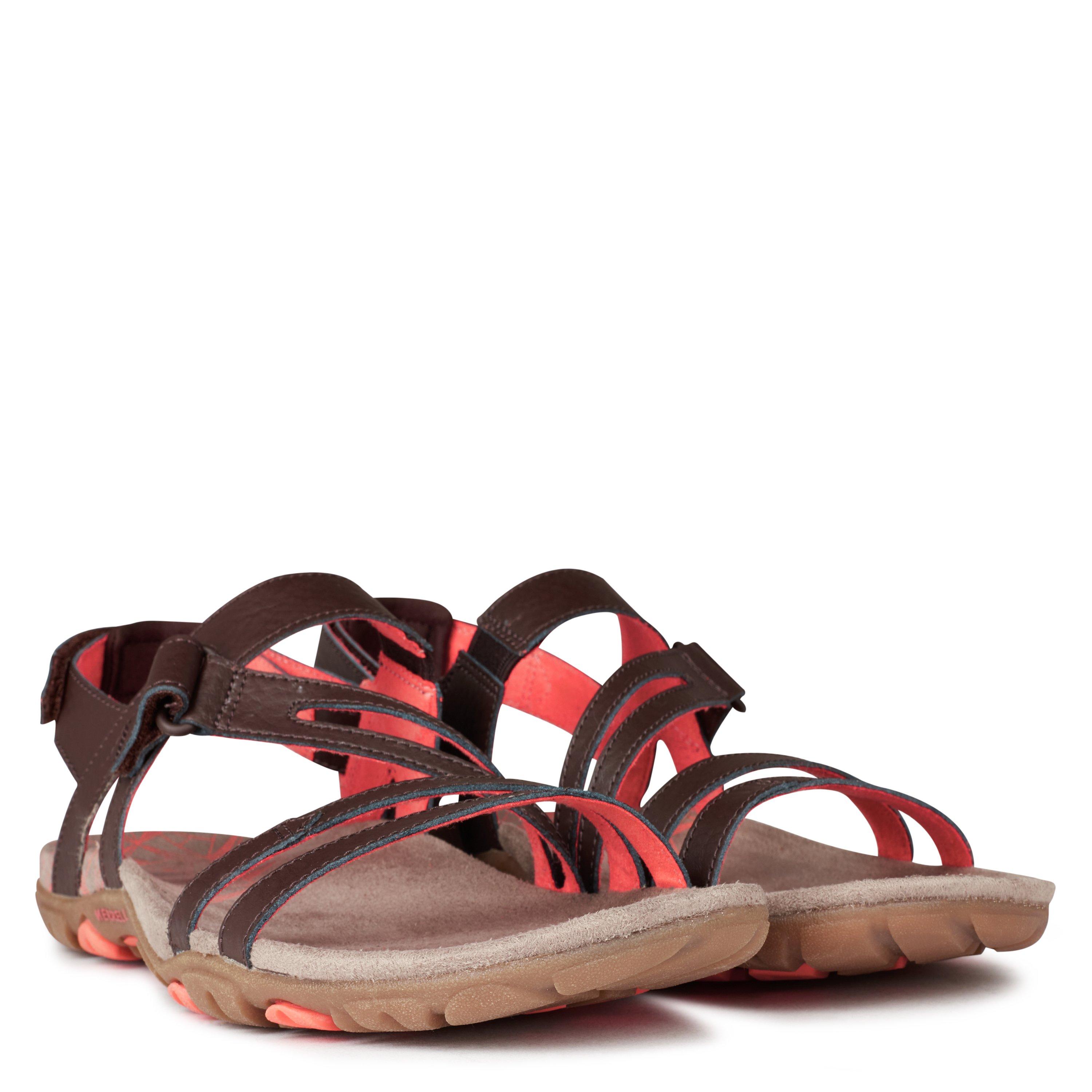 Cocoa/Coral - Merrell - Sandspur Walking Sandals Womens - 3