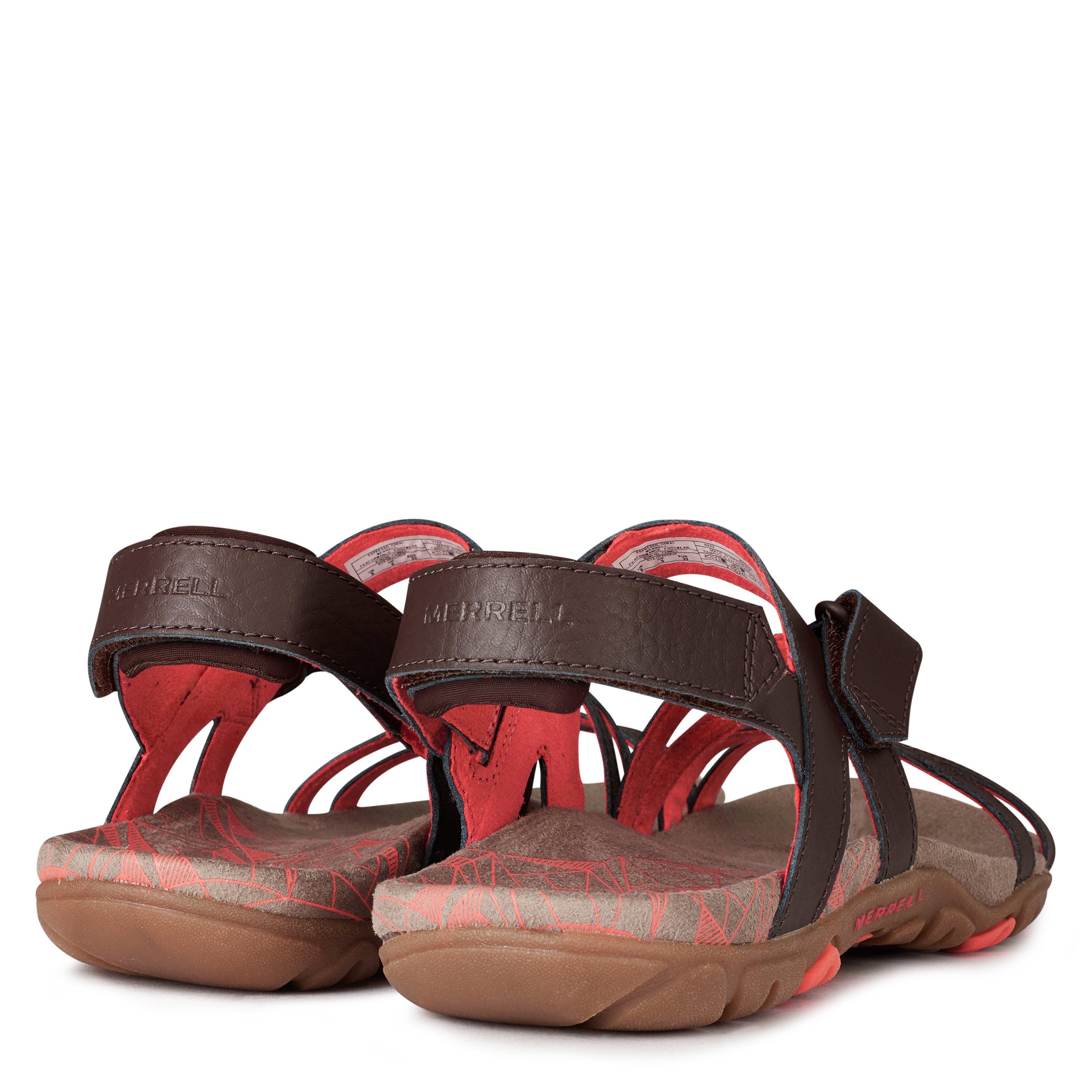 Cocoa/Coral - Merrell - Sandspur Walking Sandals Womens - 4