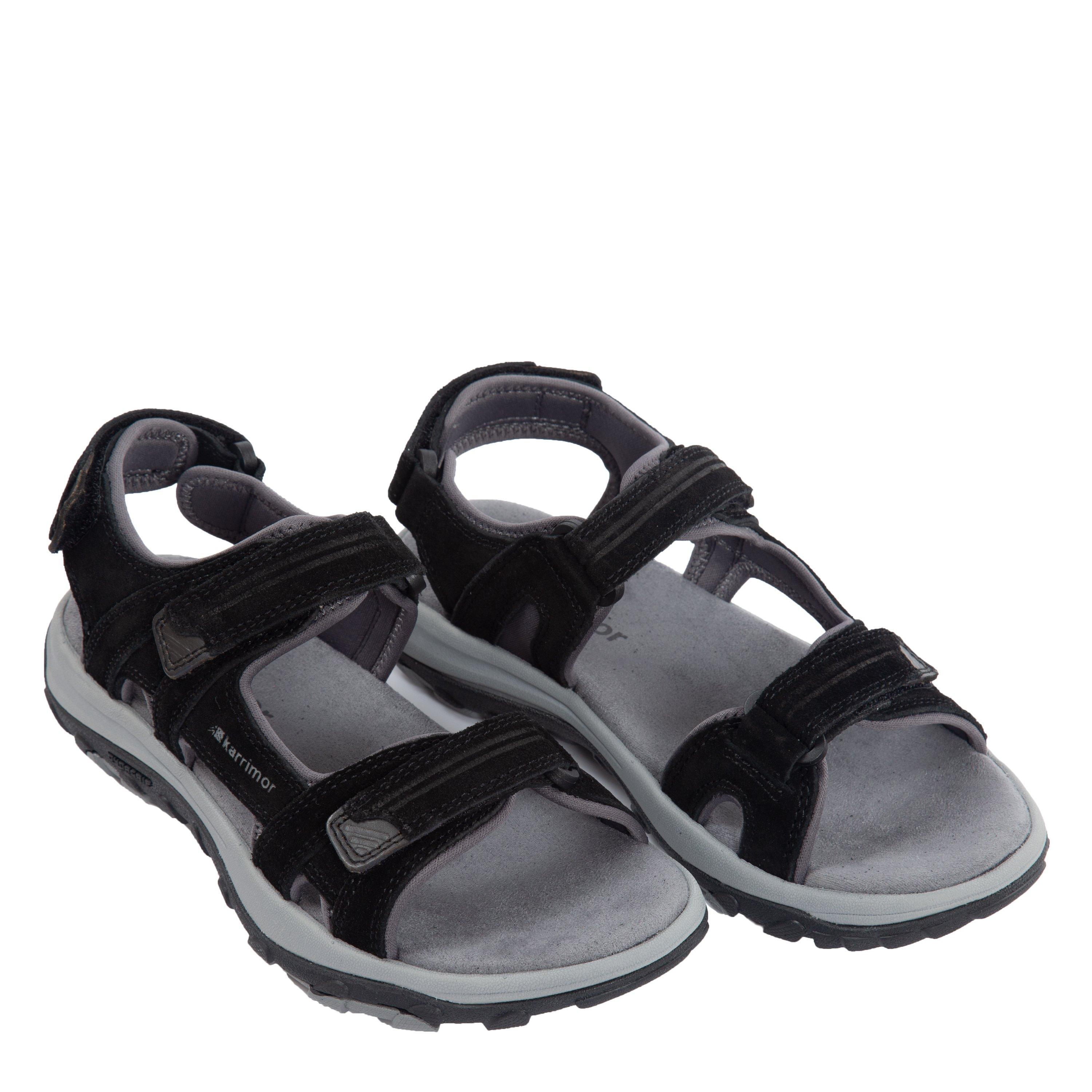 Black - Karrimor - Antibes Leather Sandals Ladies - 3