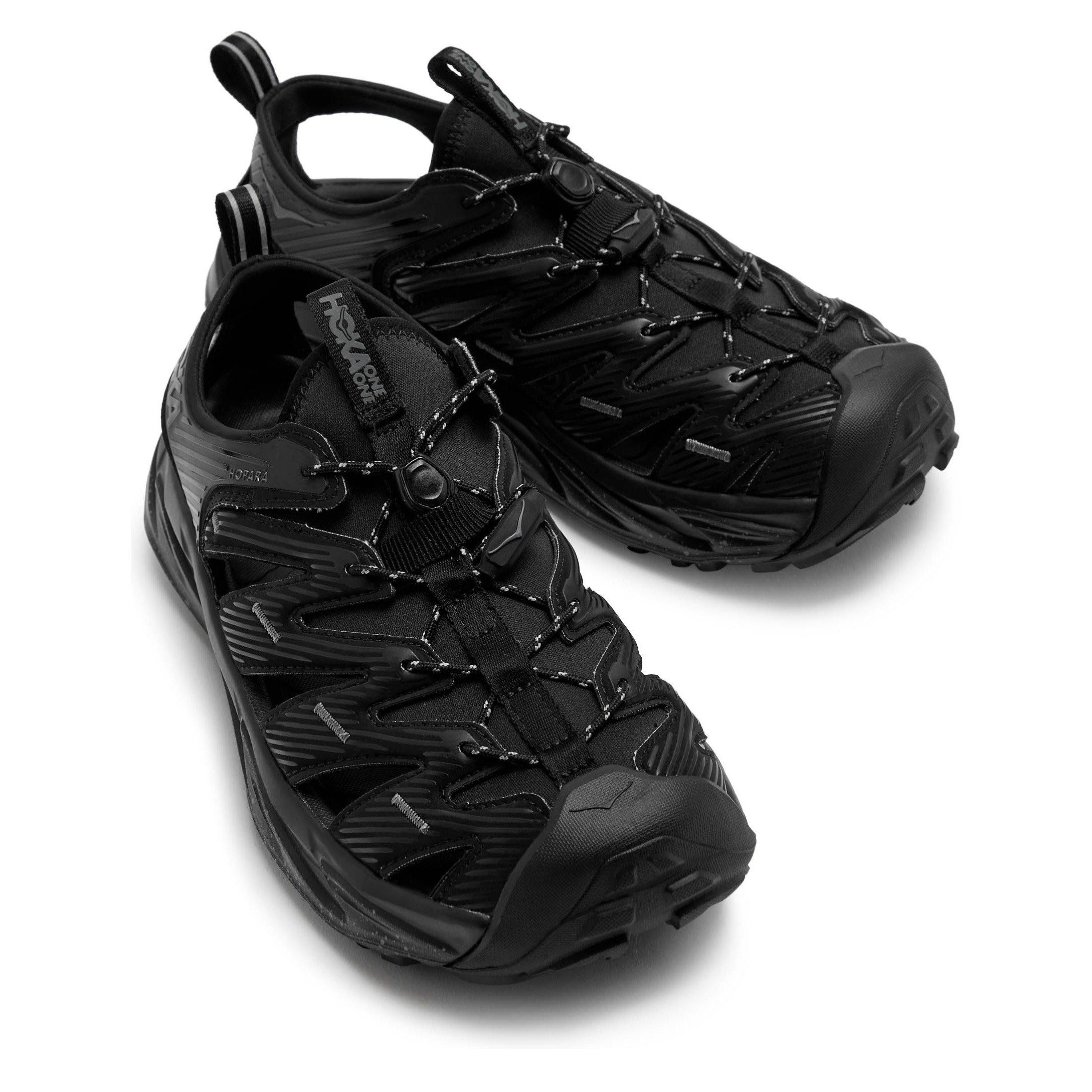 BLACK - Hoka - Women's Hopara Walking Sandals - 3