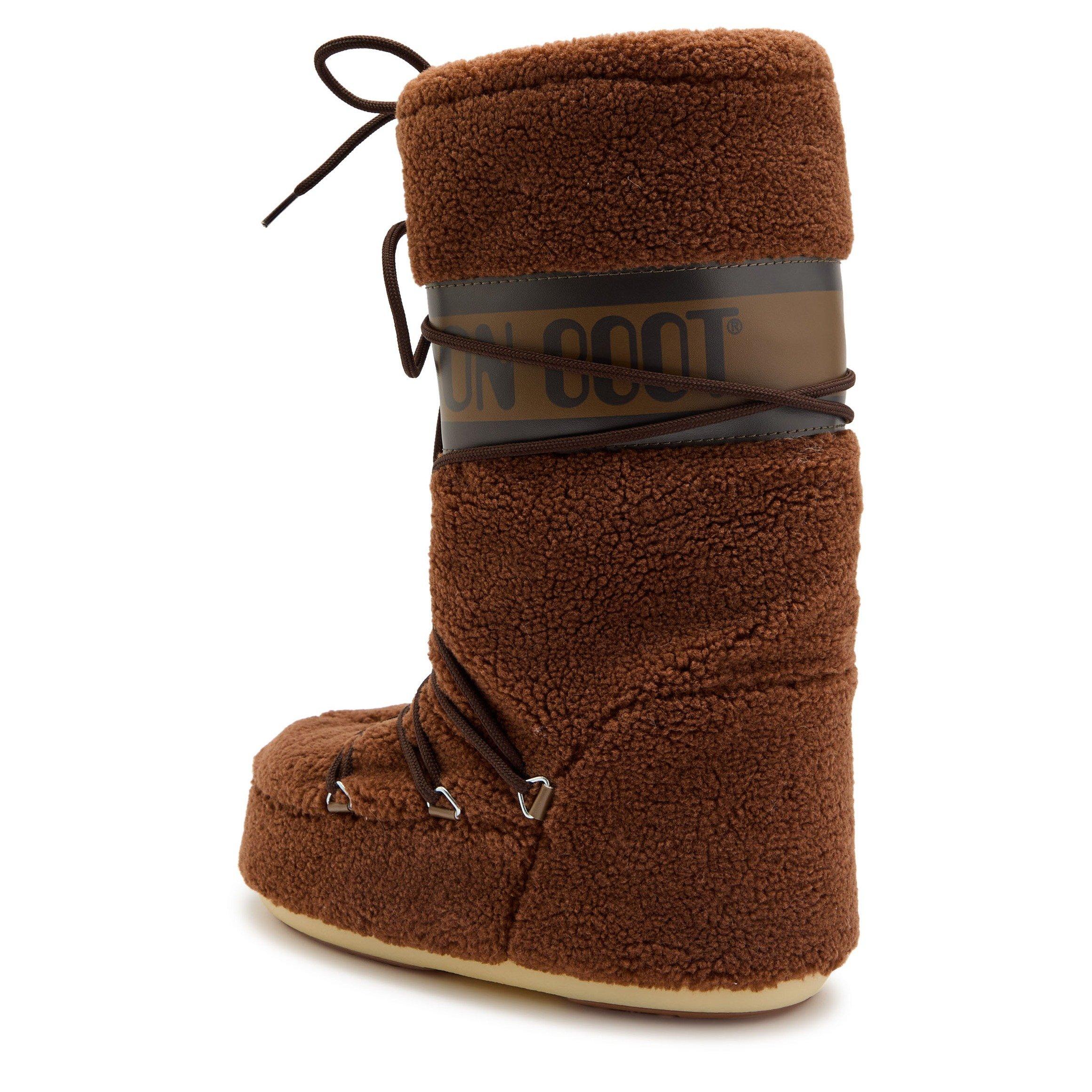 BROWN - Moon Boot - Women's Icon Fleece Snow Boots - 2