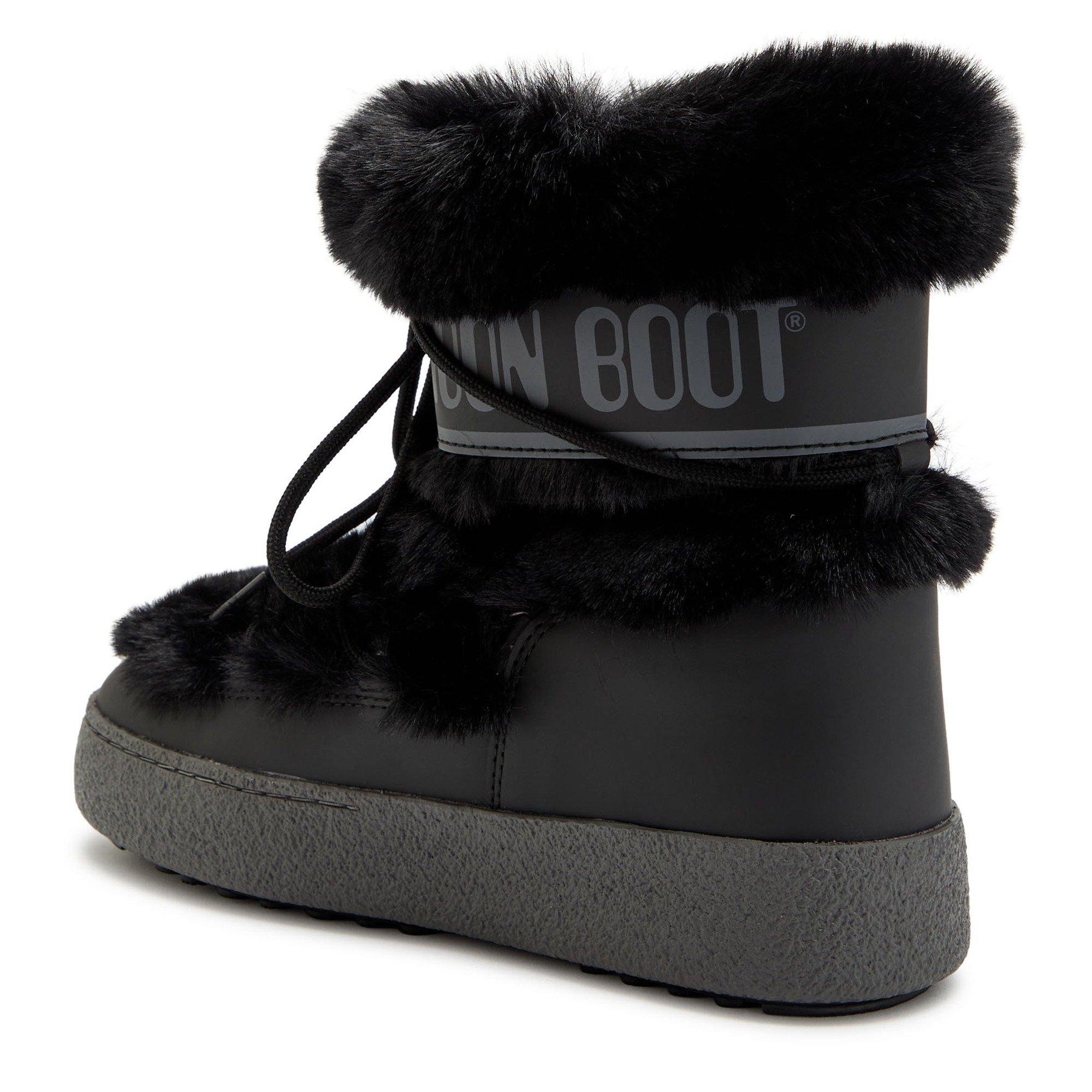 BLACK - Moon Boot - Women's Ltrack Faux Fur Snow Boots - 2