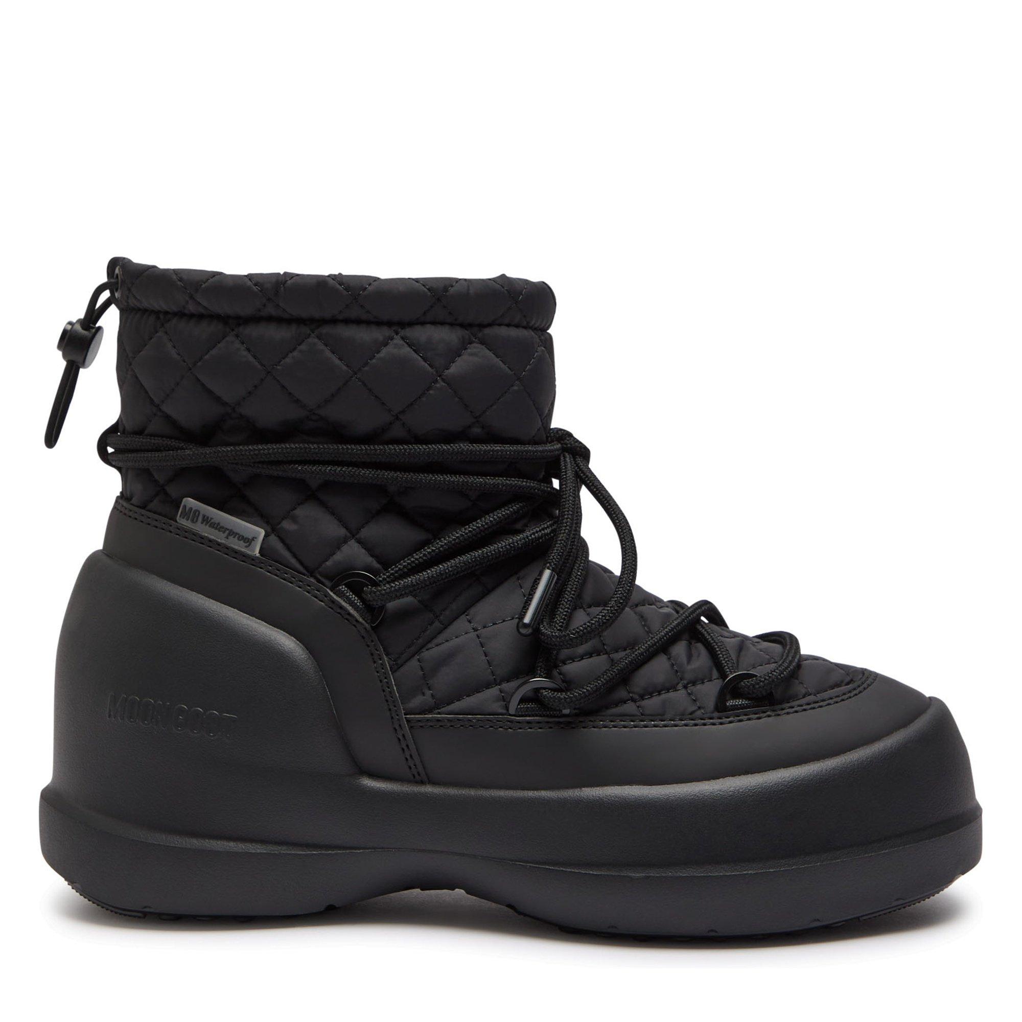 BLACK - Moon Boot - MEZZALUNA QUILTED MID WP