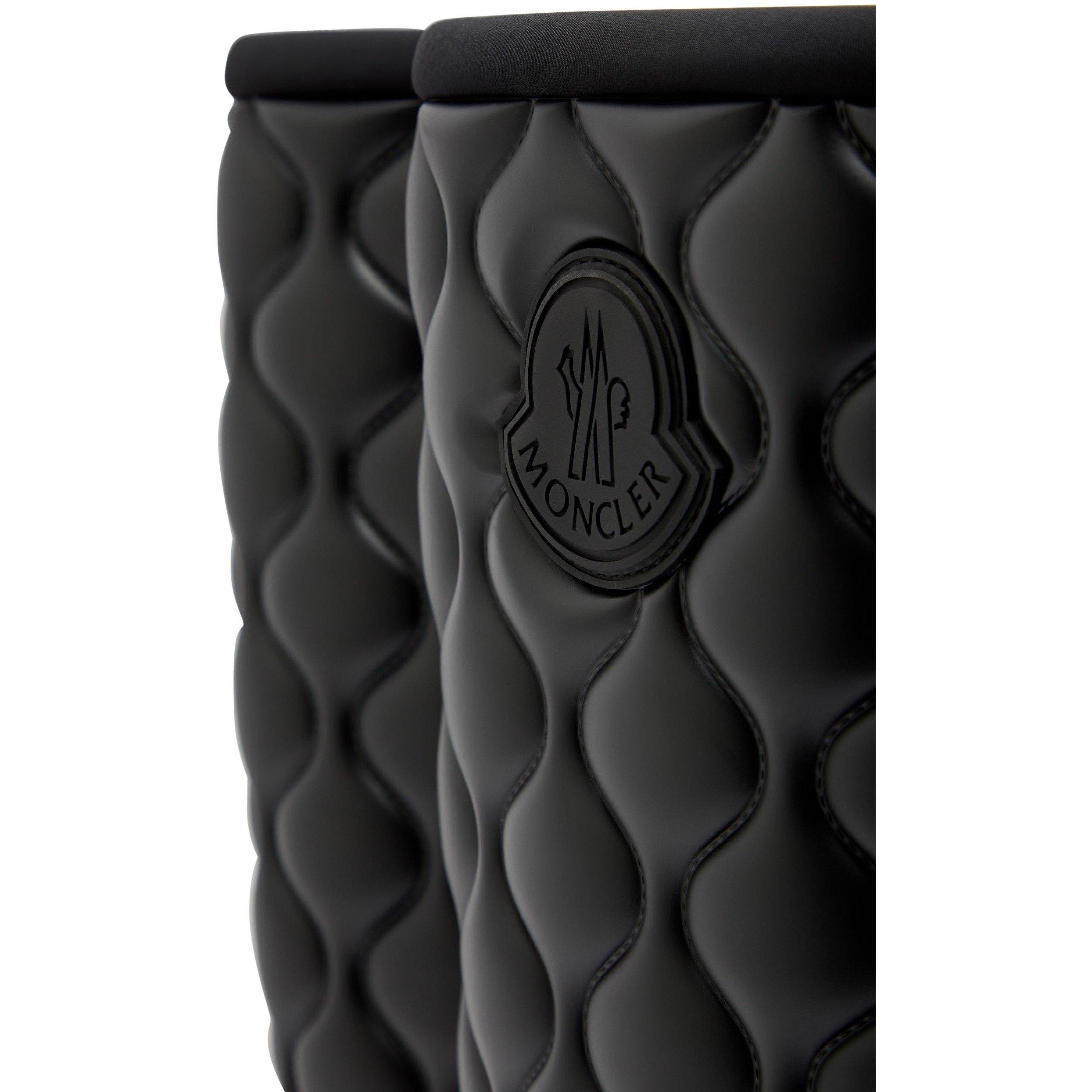 BLACK - Moncler - KICKSTREAM QUILT RAIN BOOTS - 4