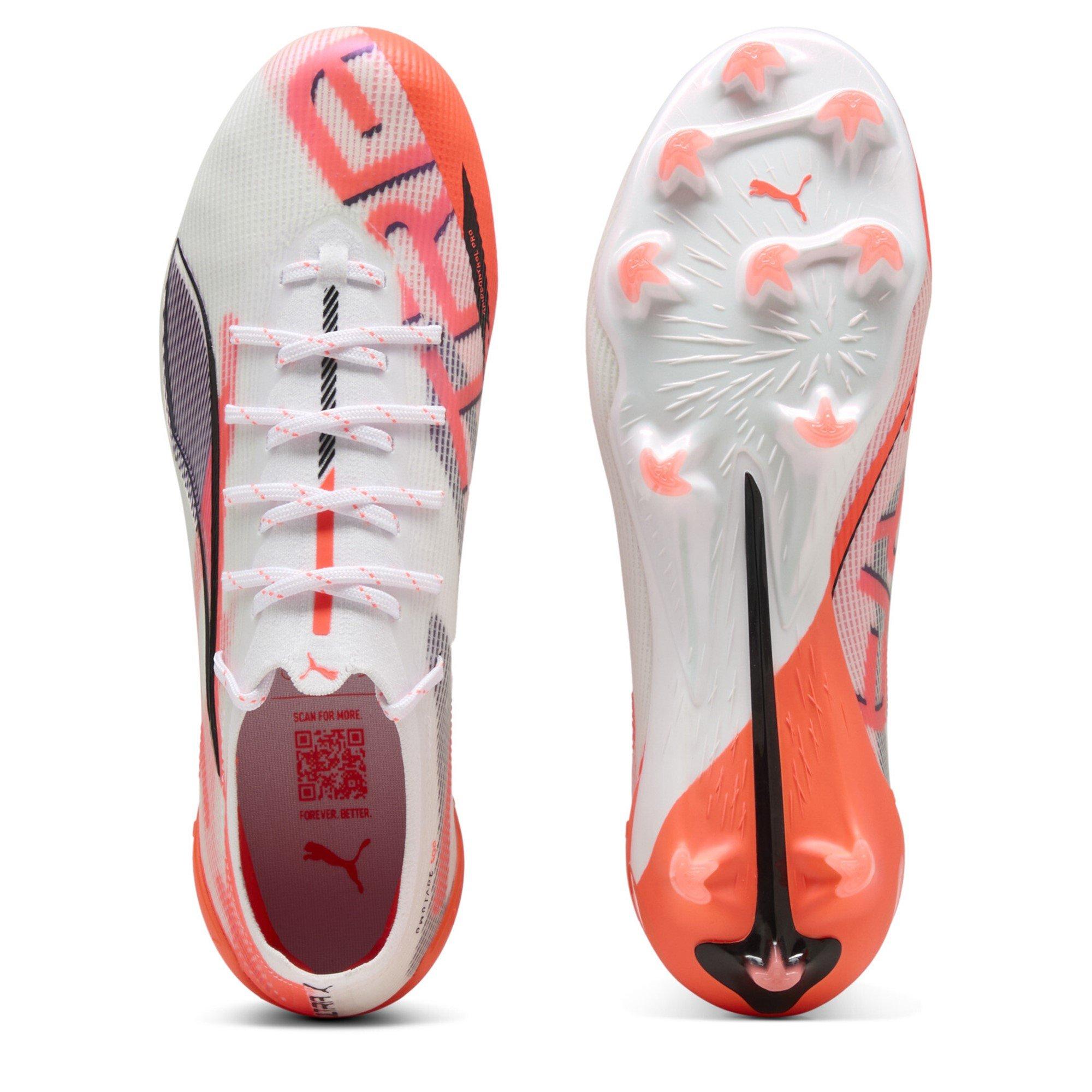 White/Red - Puma - Ultra 5 Ultimate Firm Ground Football Boots Womens - 3