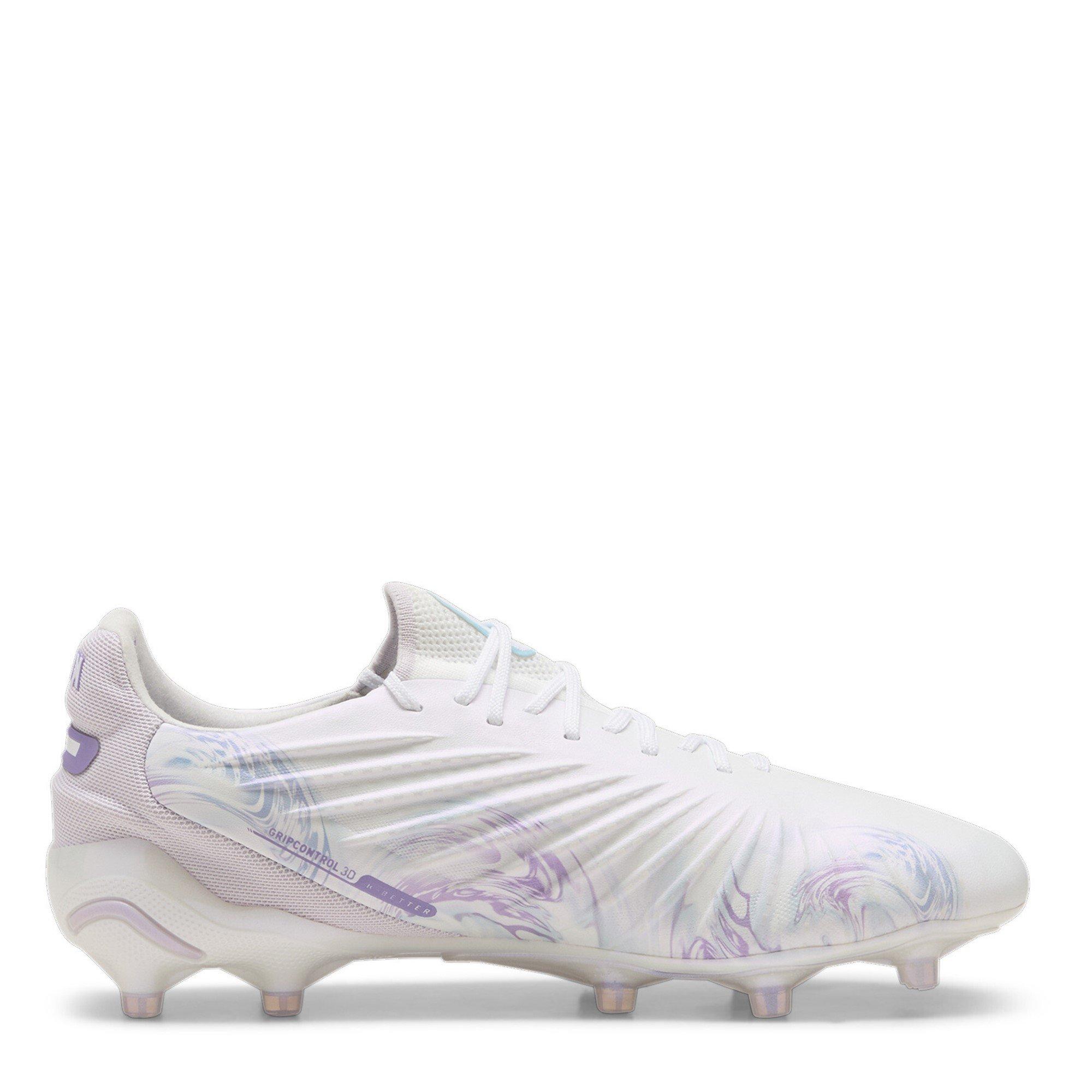 Wht/Blk/Purple - Puma - King Ultimate Womens Firm Ground Football Boots - 4