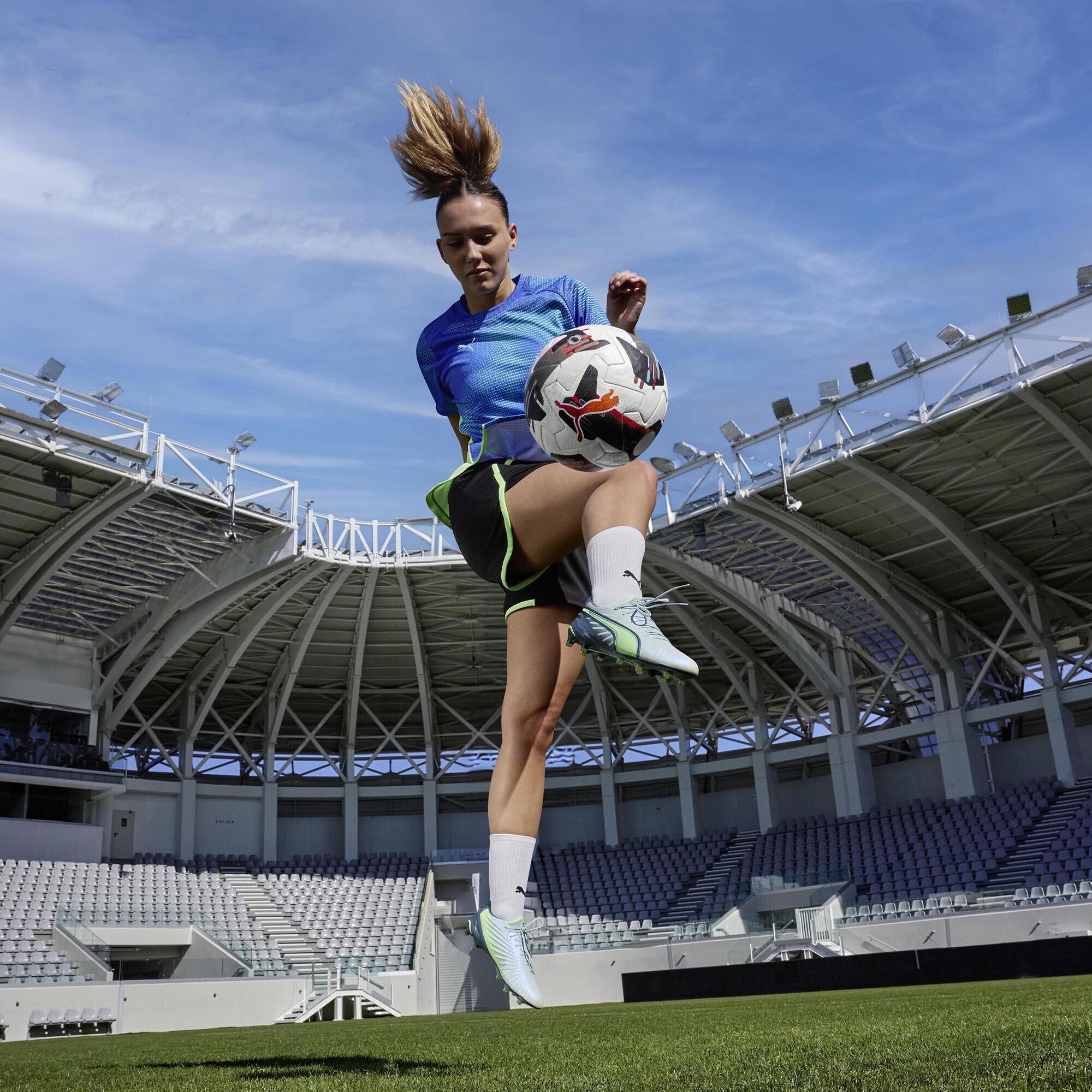 Grey/Yellow - Puma - King Ultimate Womens Firm Ground Football Boots - 9