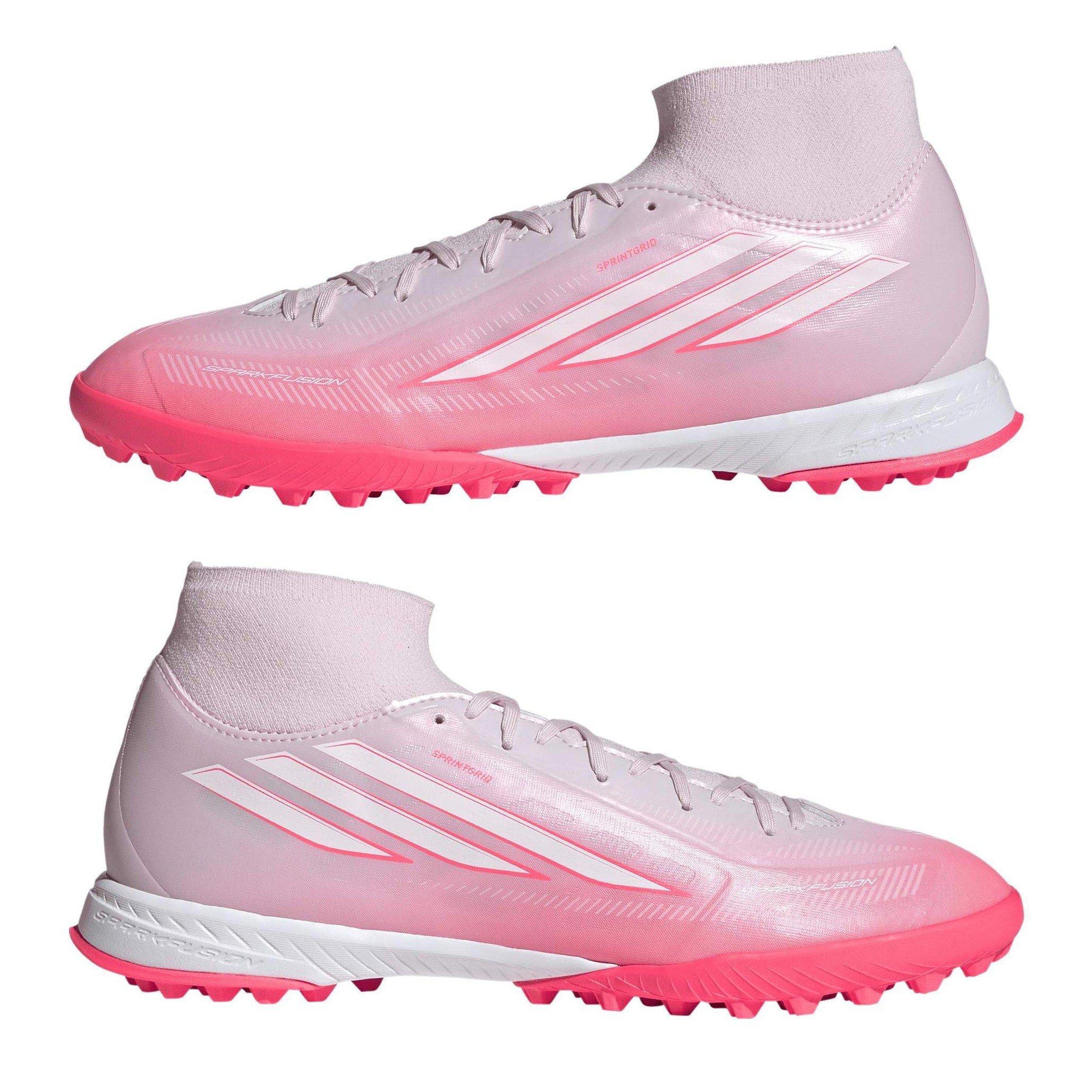 Wit/Koraal - adidas - F50 SPARKFUSION League Mid Cut Turf Football Boots Womens - 11
