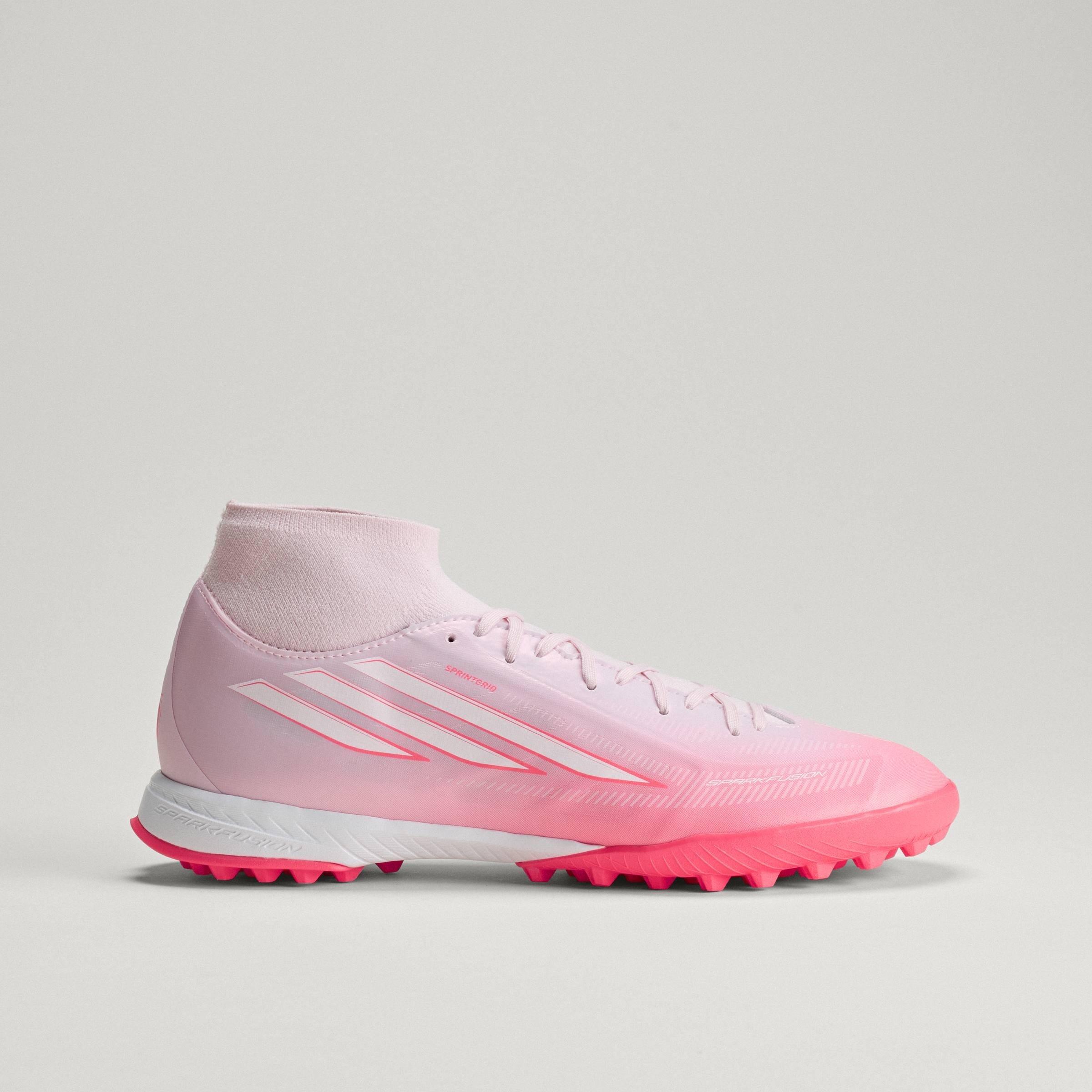 Wit/Koraal - adidas - F50 SPARKFUSION League Mid Cut Turf Football Boots Womens - 12