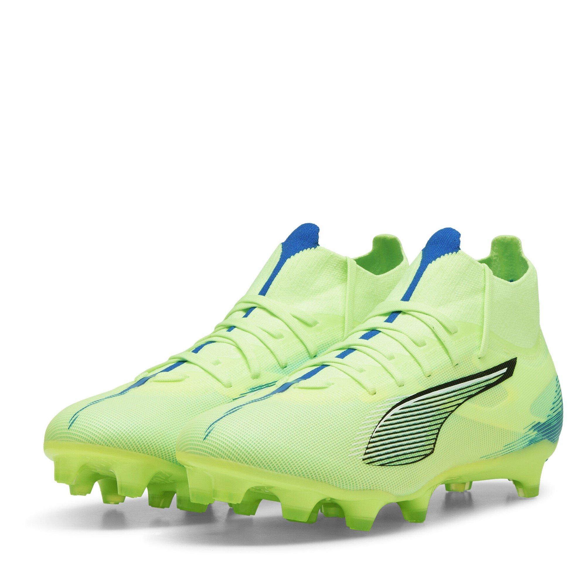 Puma Women's Ultra 5 Match Firm Ground Football Boots - Green/Wht/Blue - 8 (42)