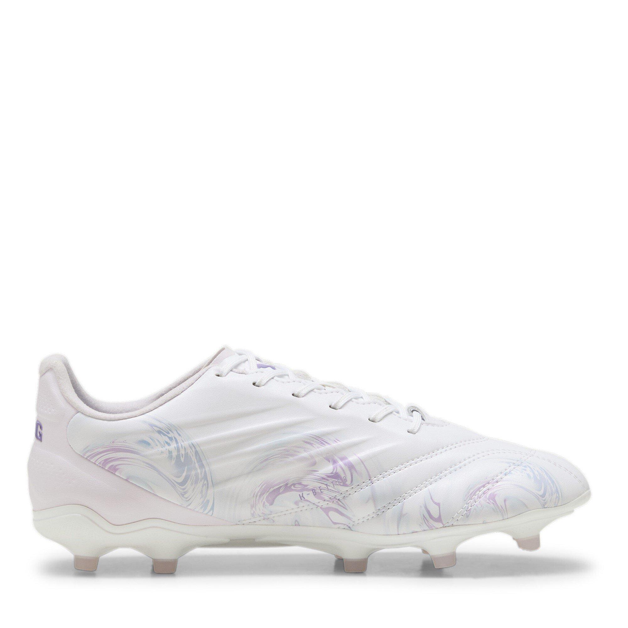 Wht/Blk/Purple - Puma - King Pro Brilliance Women's Firm Ground Football Boots - 4