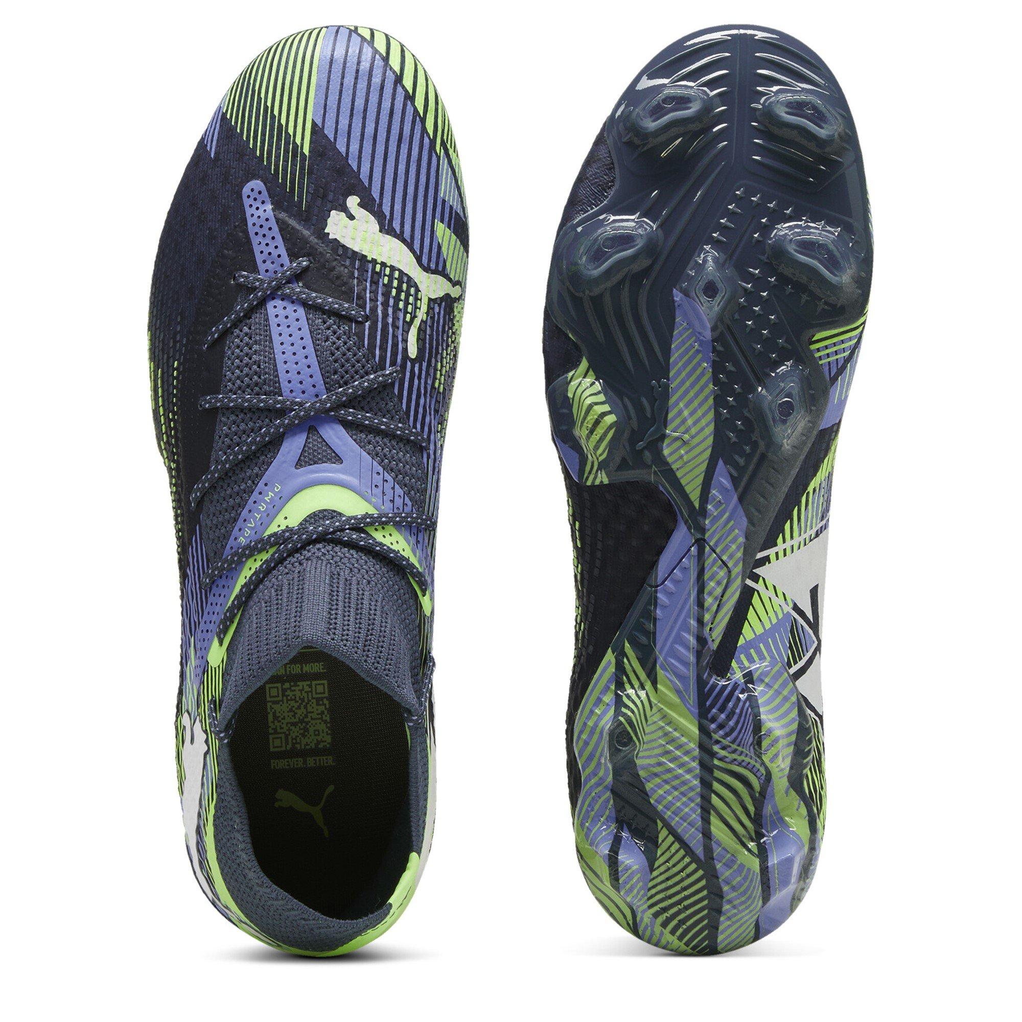 Cinzento/Branco/Verde - Puma - Future 7 Ultimate Womens Firm Ground Football Boots - 3