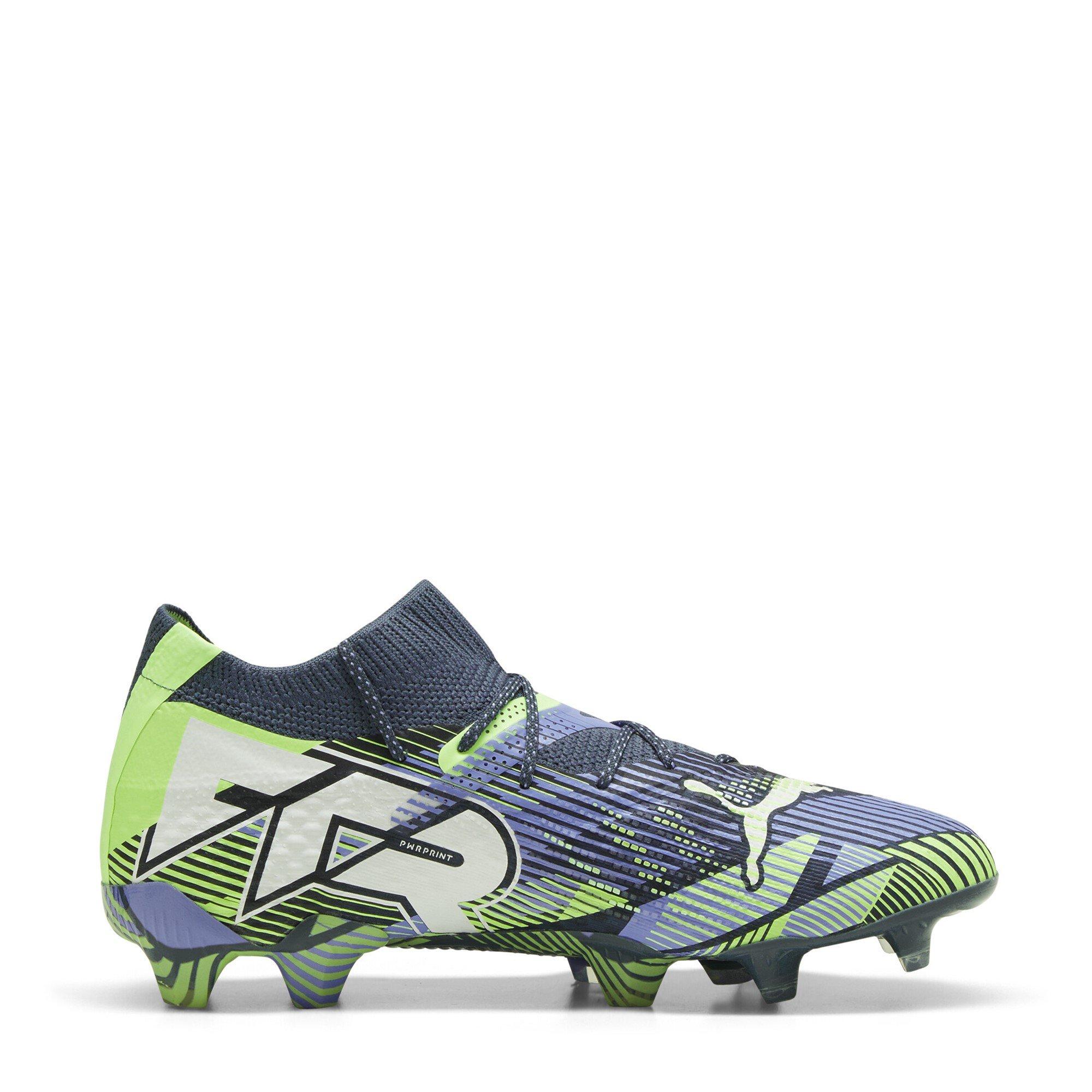 Cinzento/Branco/Verde - Puma - Future 7 Ultimate Womens Firm Ground Football Boots - 4