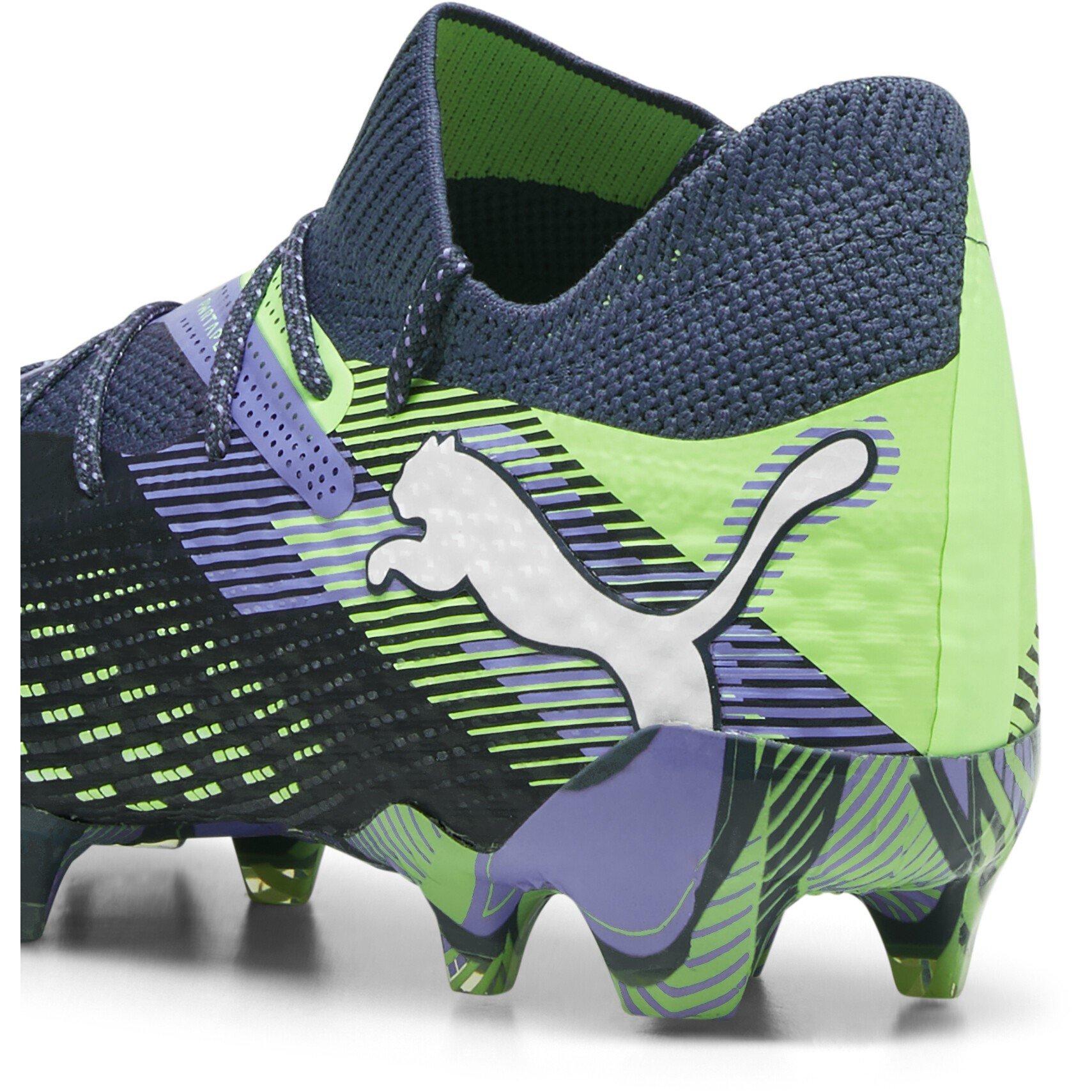 Cinzento/Branco/Verde - Puma - Future 7 Ultimate Womens Firm Ground Football Boots - 5