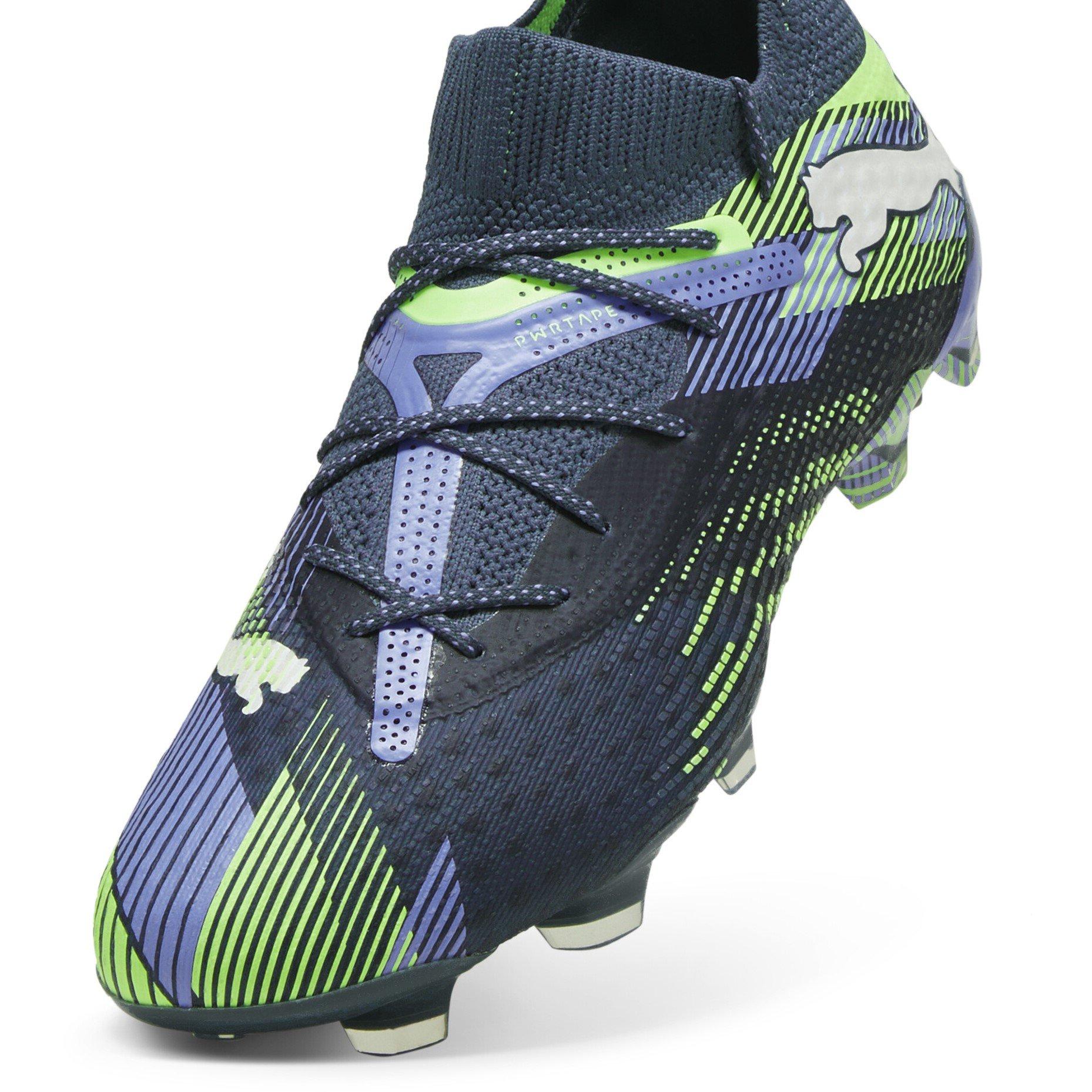 Cinzento/Branco/Verde - Puma - Future 7 Ultimate Womens Firm Ground Football Boots - 6
