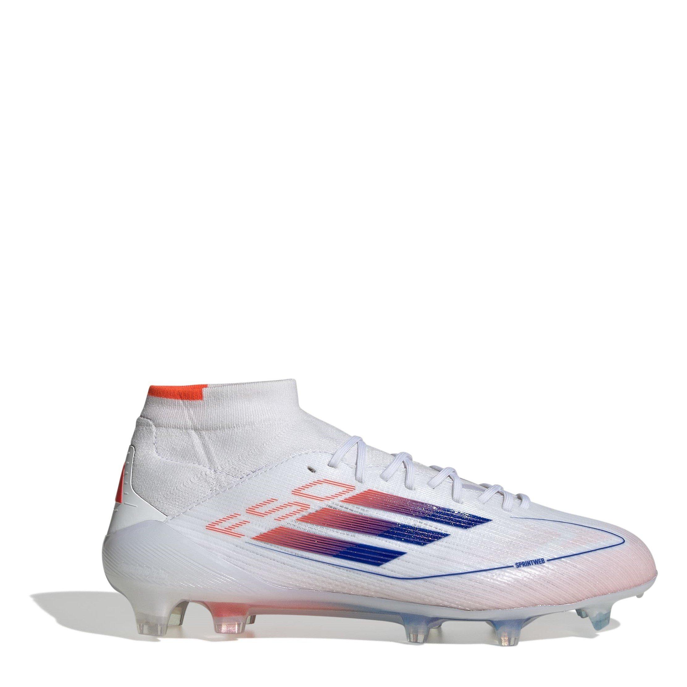 White/Blue - adidas - F50 Elite Mid-Cut Firm Ground Football Boots Womens - 1