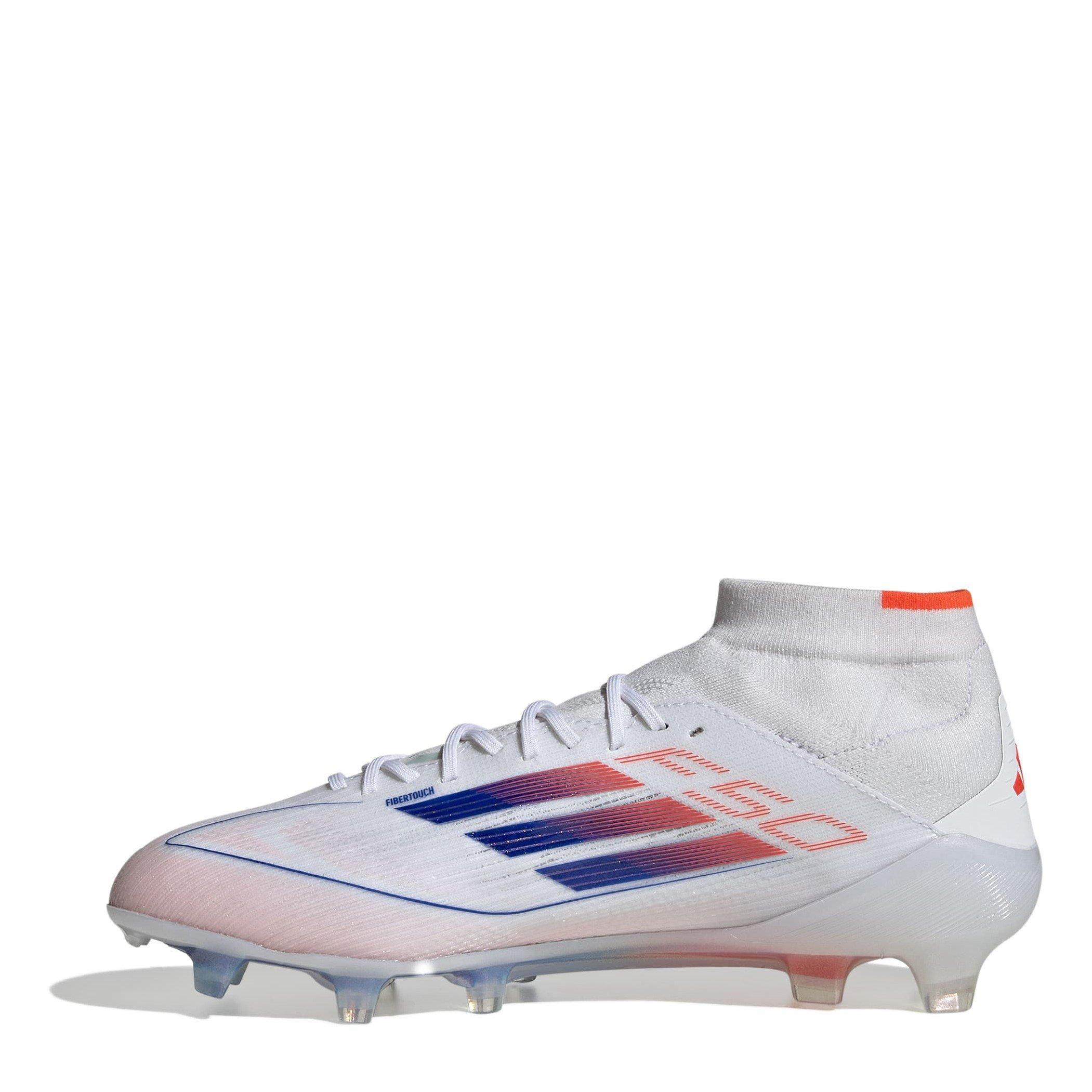 Weiß/Blau - adidas - F50 Elite Mid-Cut Firm Ground Football Boots Womens - 2