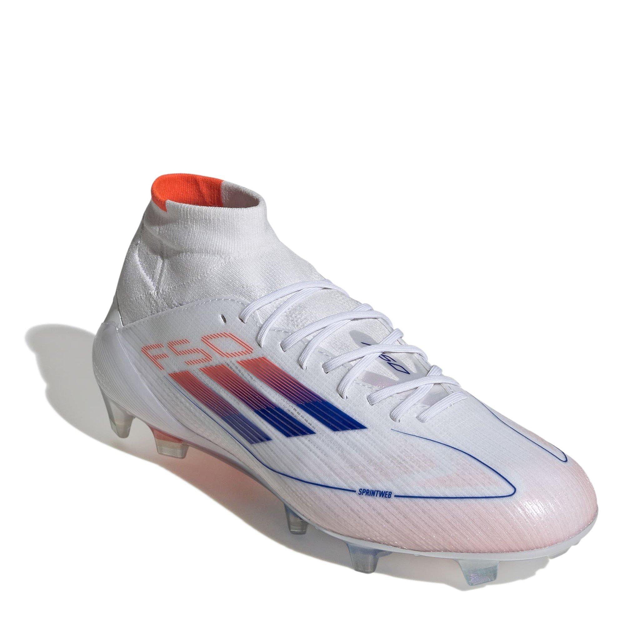 Weiß/Blau - adidas - F50 Elite Mid-Cut Firm Ground Football Boots Womens - 3