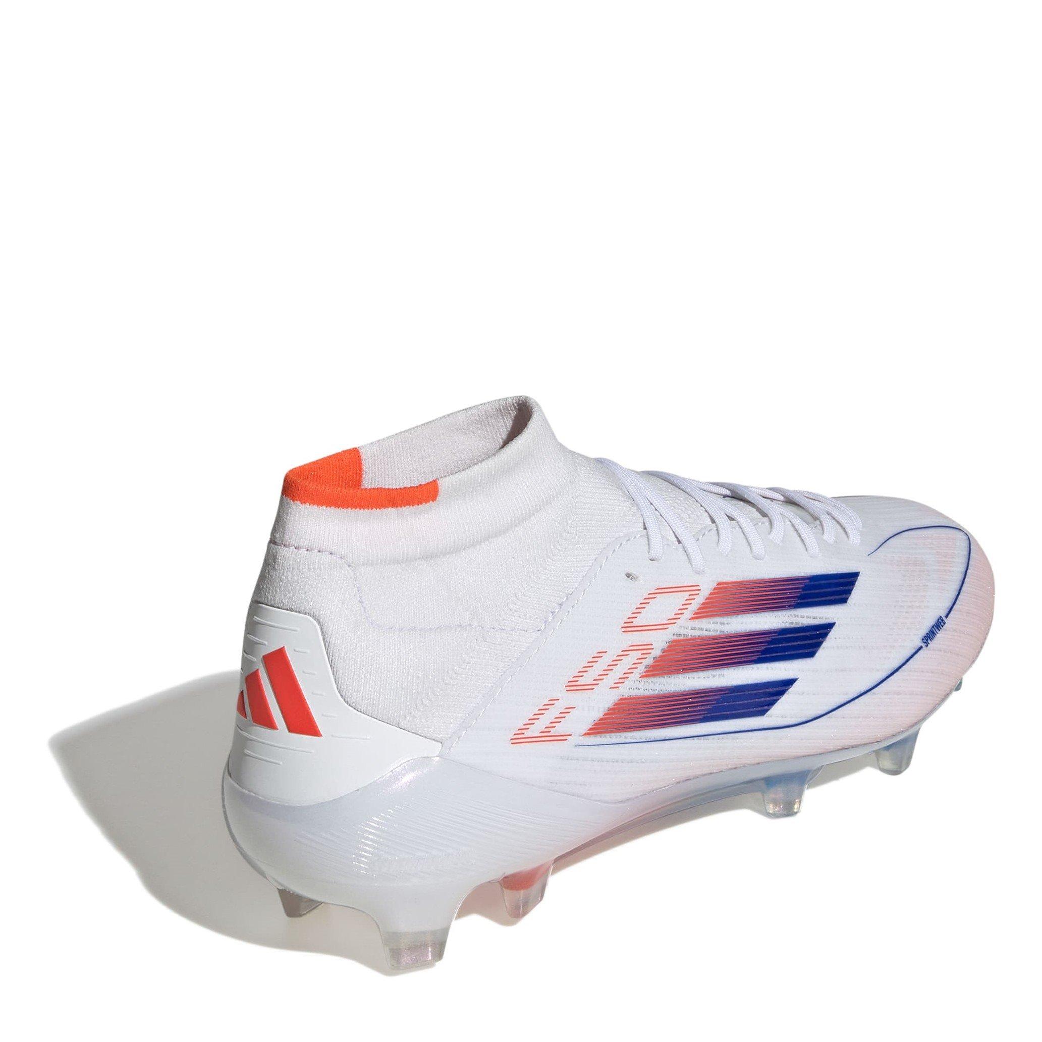Weiß/Blau - adidas - F50 Elite Mid-Cut Firm Ground Football Boots Womens - 4