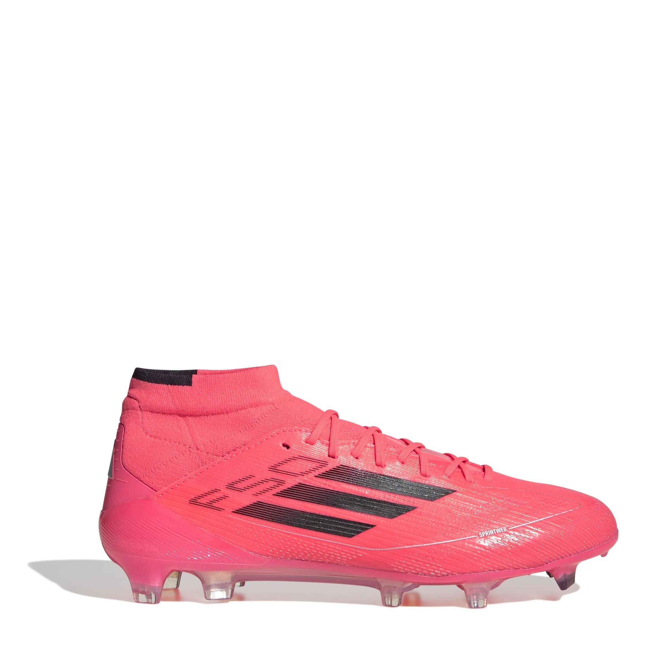 Adidas Women's F50 Elite Mid-Cut Firm Ground Football Boots - Pink/Black - 11.5
