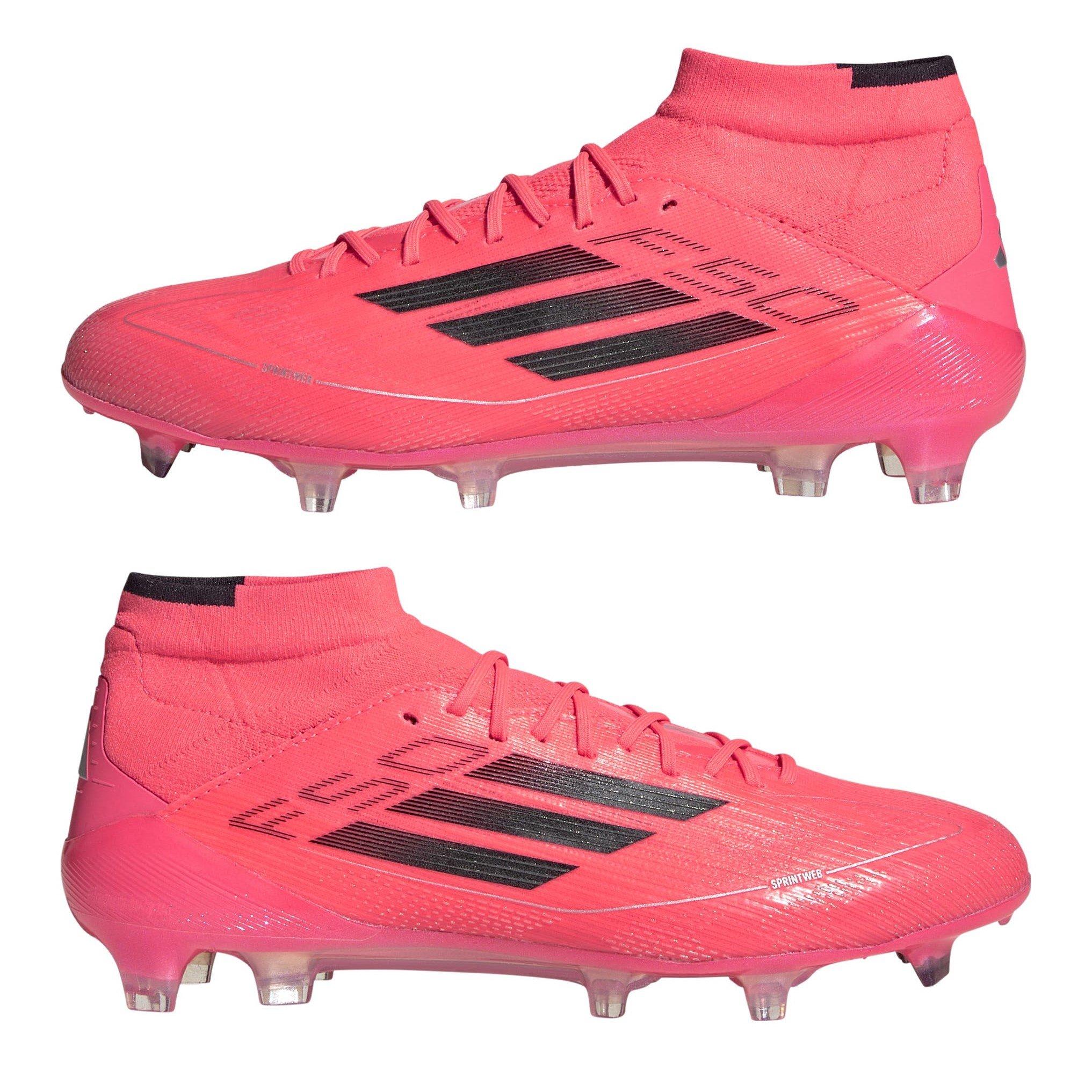 Pink/Black - adidas - F50 Elite Mid-Cut Firm Ground Football Boots Womens - 9
