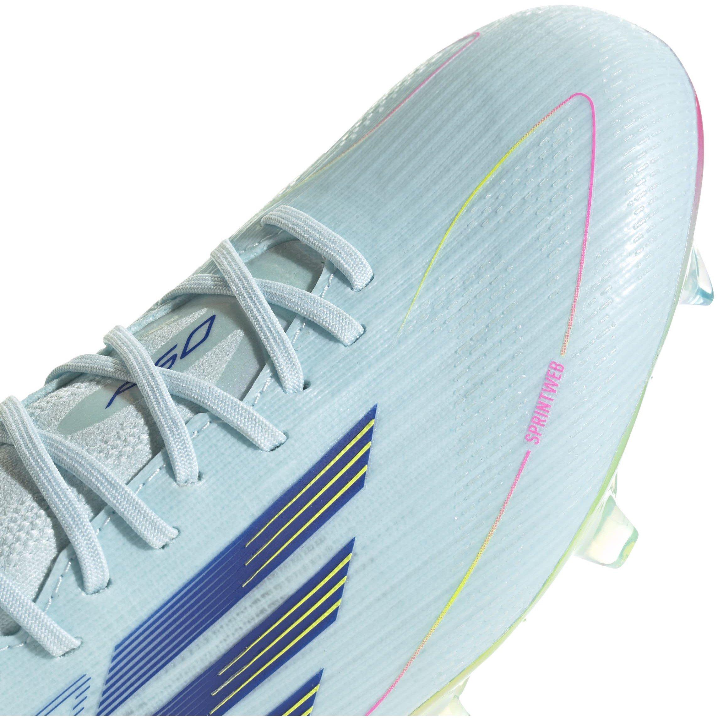 Bleu/Jaune - adidas - F50 Elite Mid-Cut Firm Ground Football Boots Womens - 8