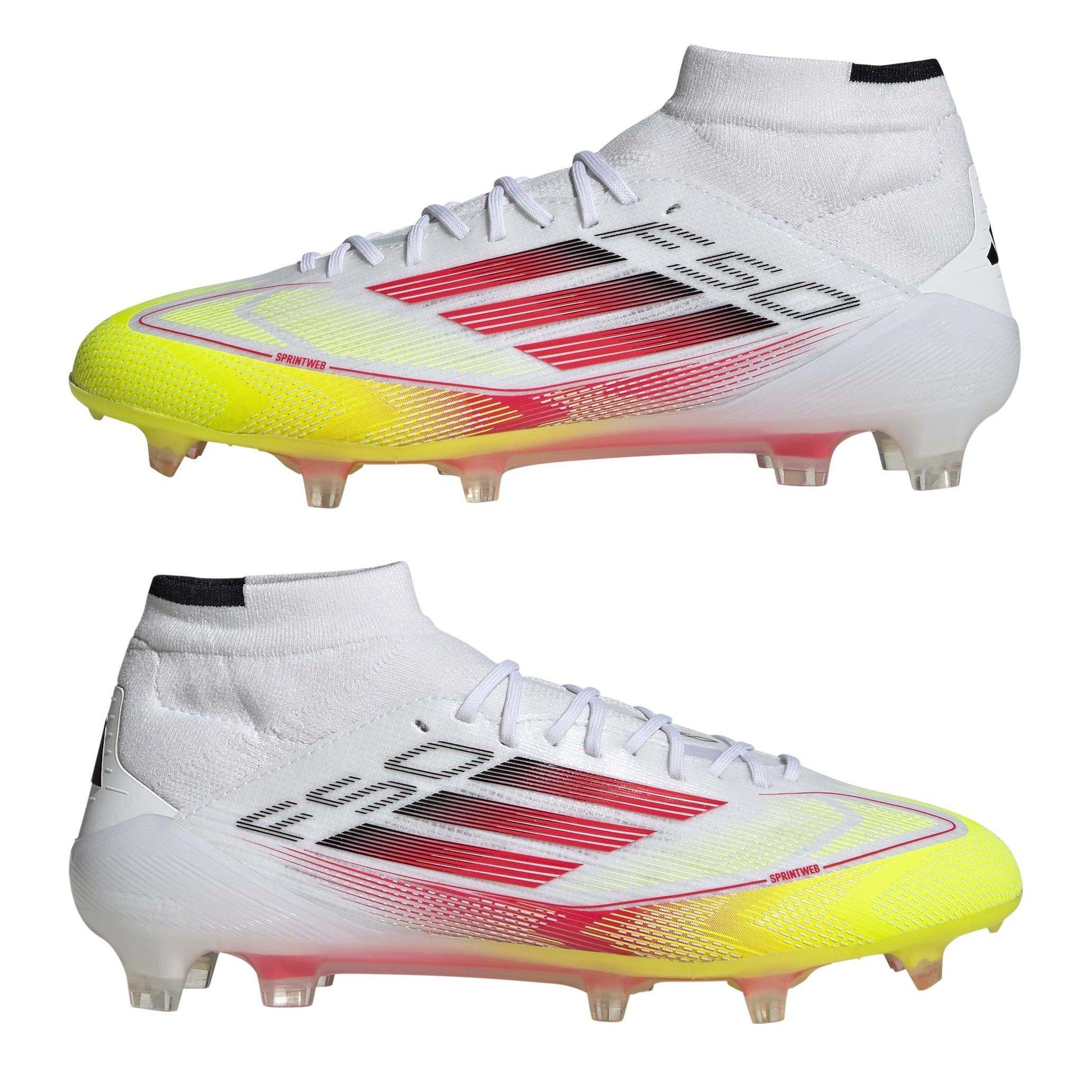 White/Red - adidas - F50 Elite Mid-Cut Firm Ground Football Boots Womens - 11