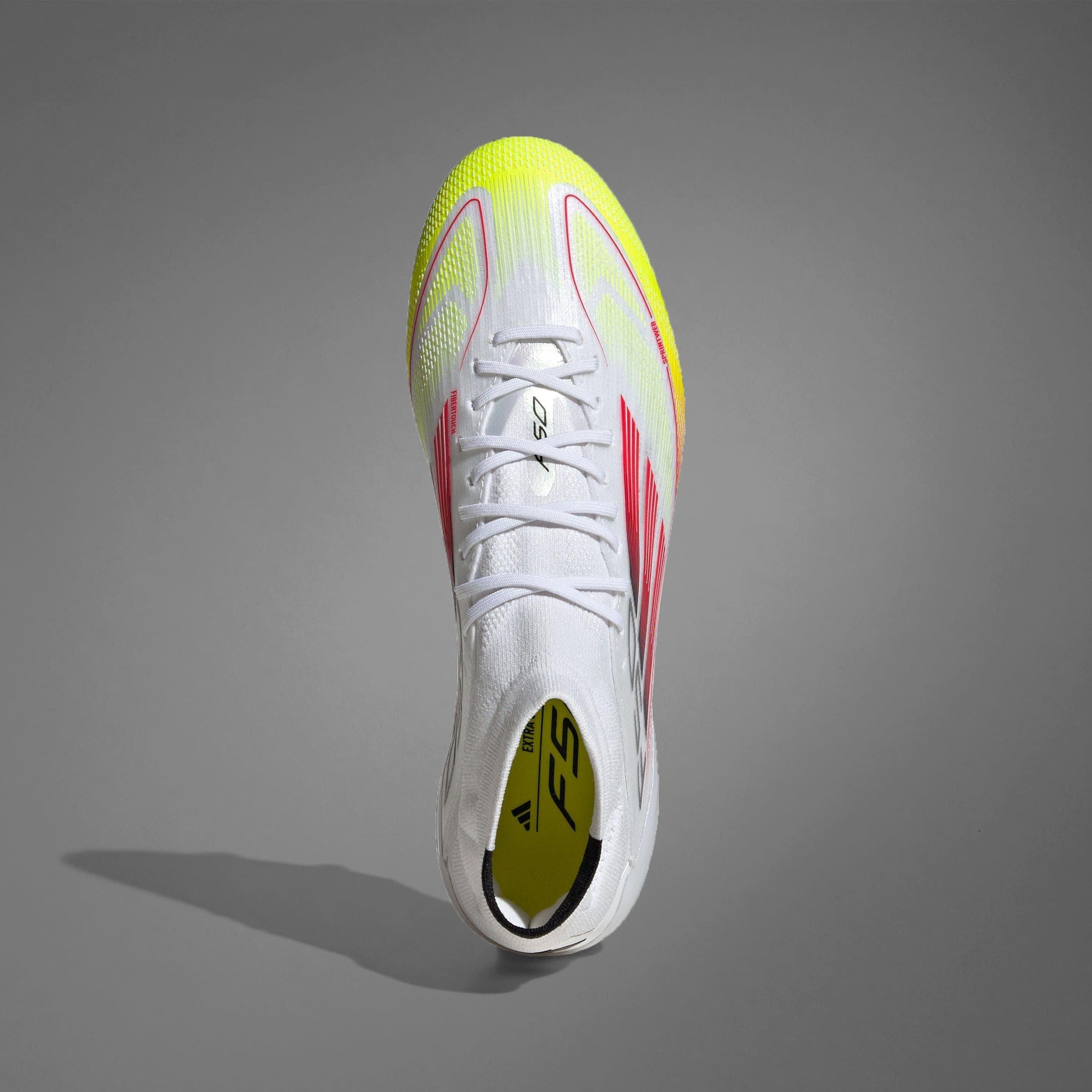White/Red - adidas - F50 Elite Mid-Cut Firm Ground Football Boots Womens - 12
