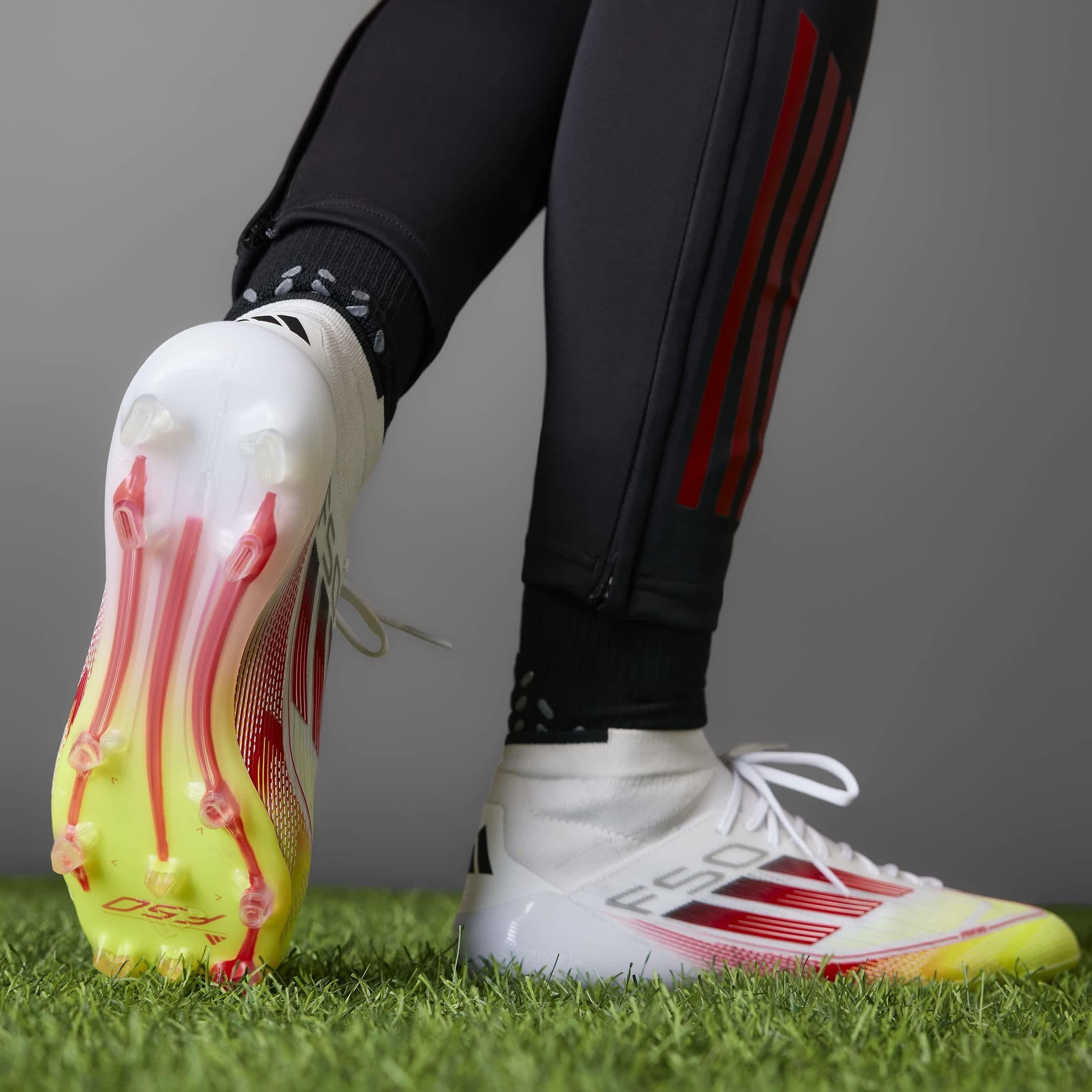 White/Red - adidas - F50 Elite Mid-Cut Firm Ground Football Boots Womens - 16