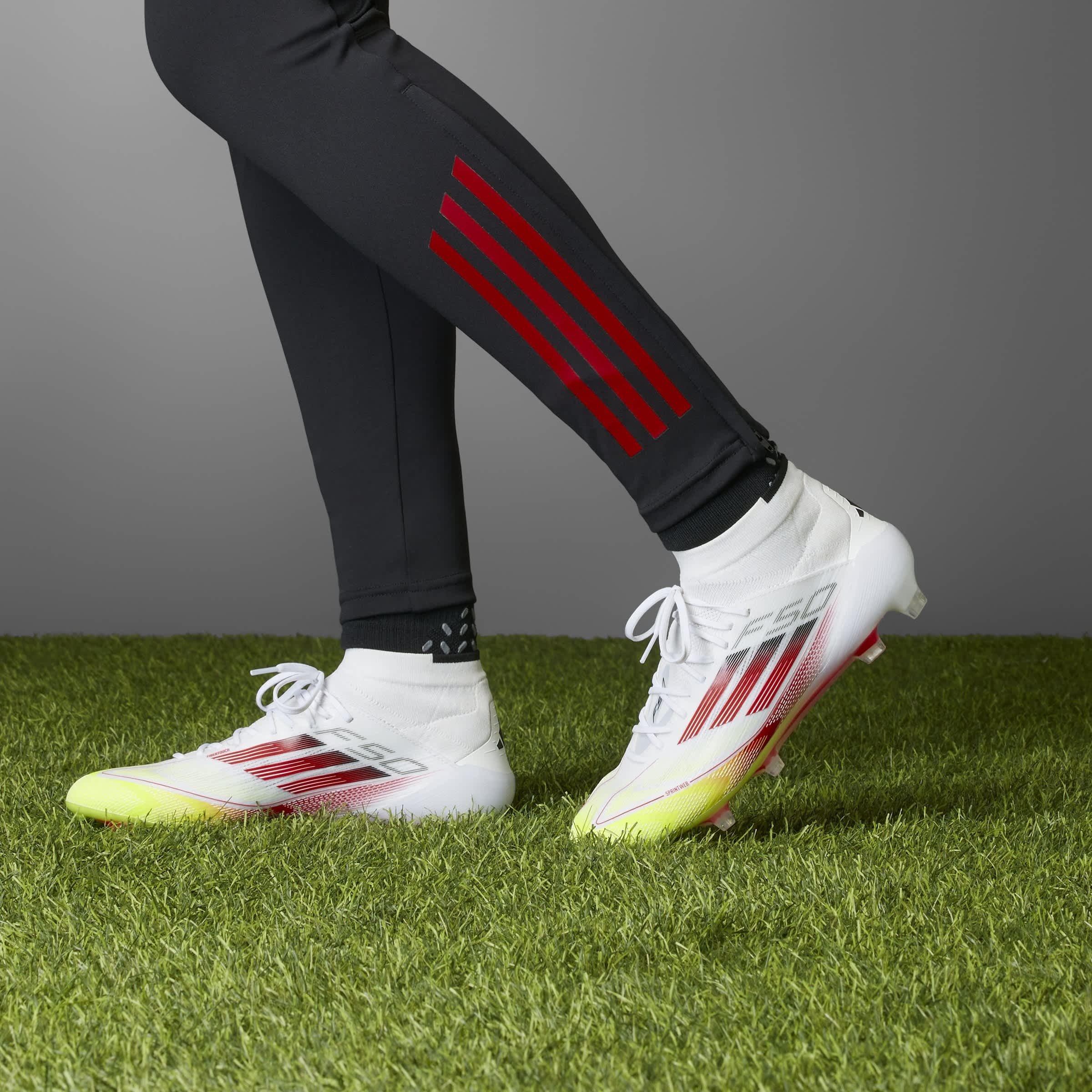 White/Red - adidas - F50 Elite Mid-Cut Firm Ground Football Boots Womens - 3