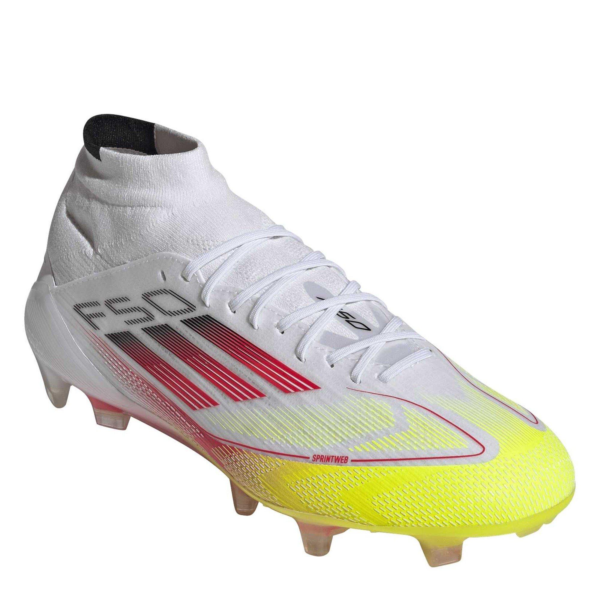 White/Red - adidas - F50 Elite Mid-Cut Firm Ground Football Boots Womens - 4