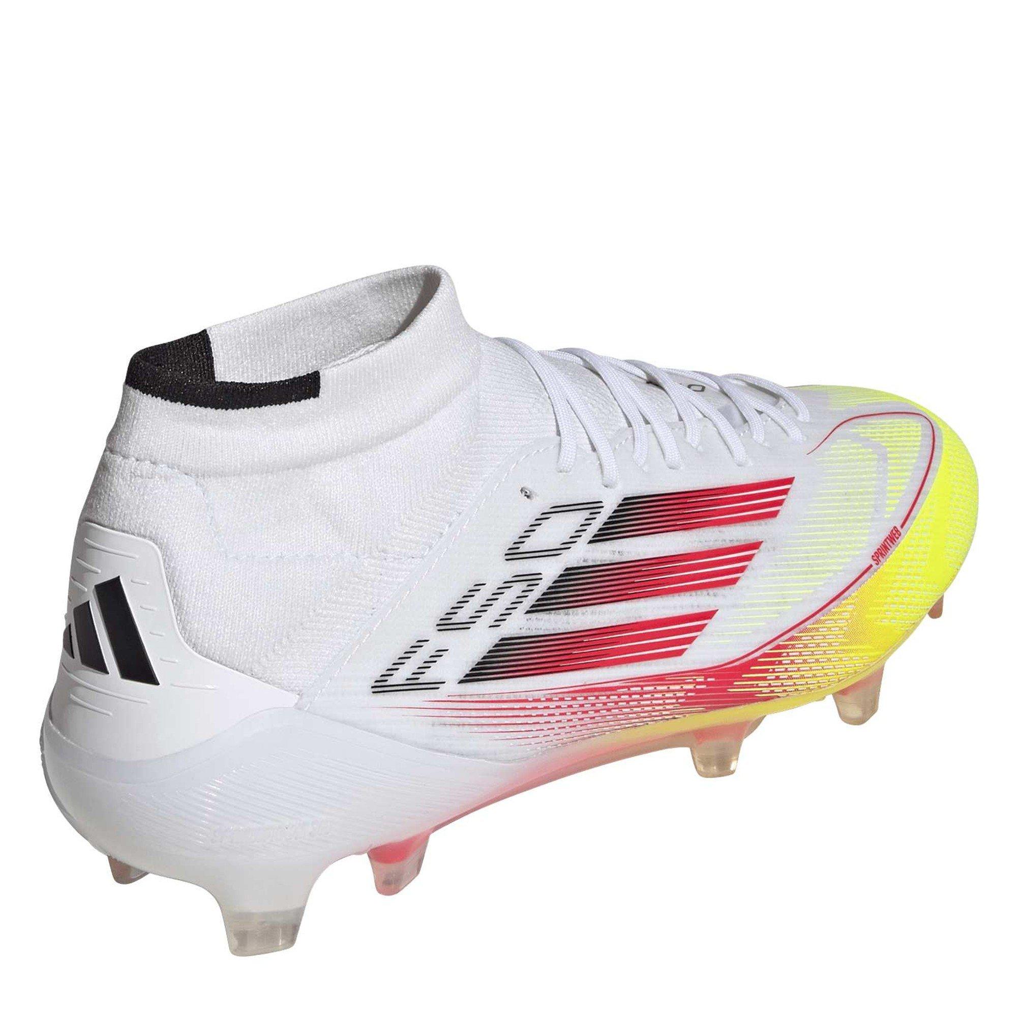 White/Red - adidas - F50 Elite Mid-Cut Firm Ground Football Boots Womens - 5