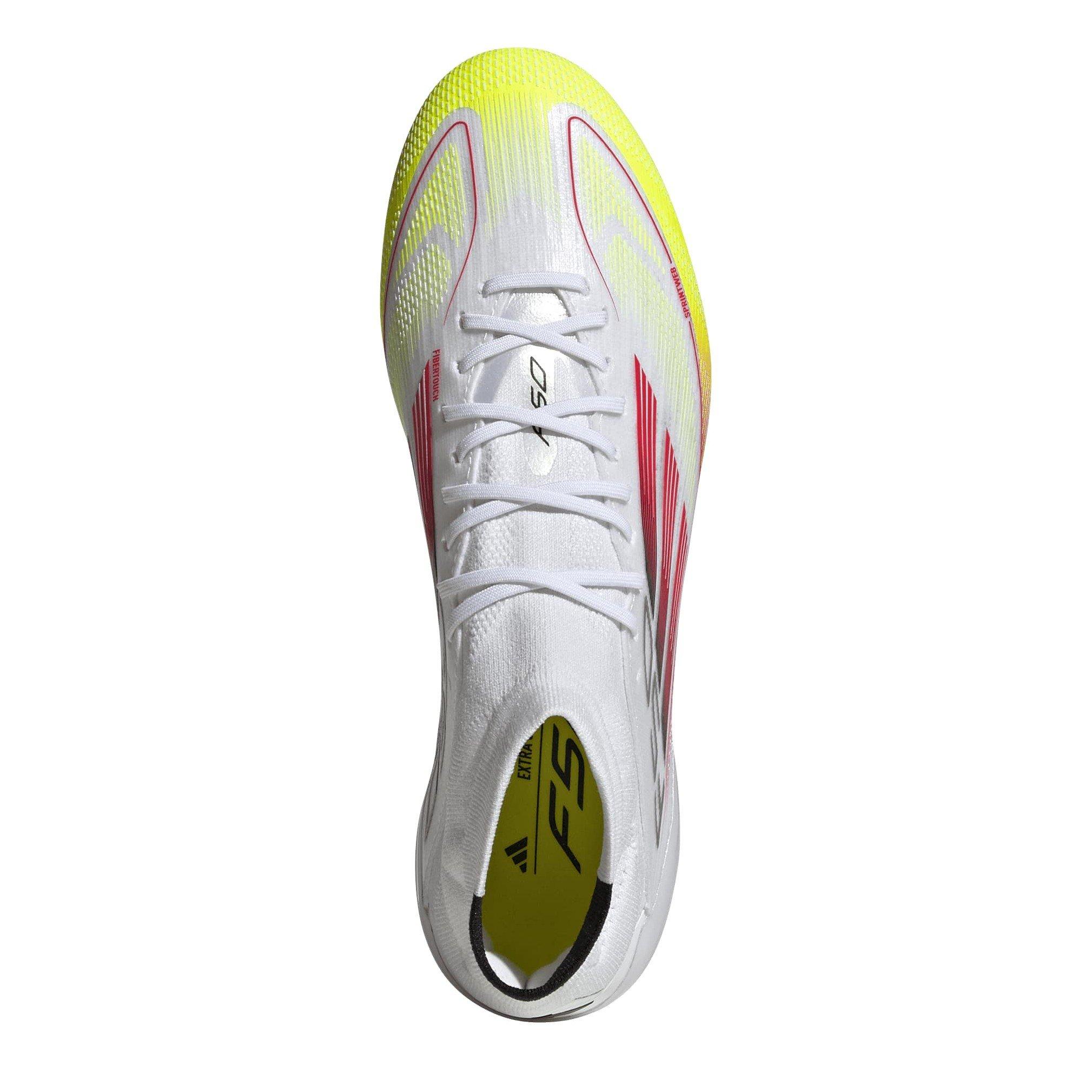 White/Red - adidas - F50 Elite Mid-Cut Firm Ground Football Boots Womens - 6