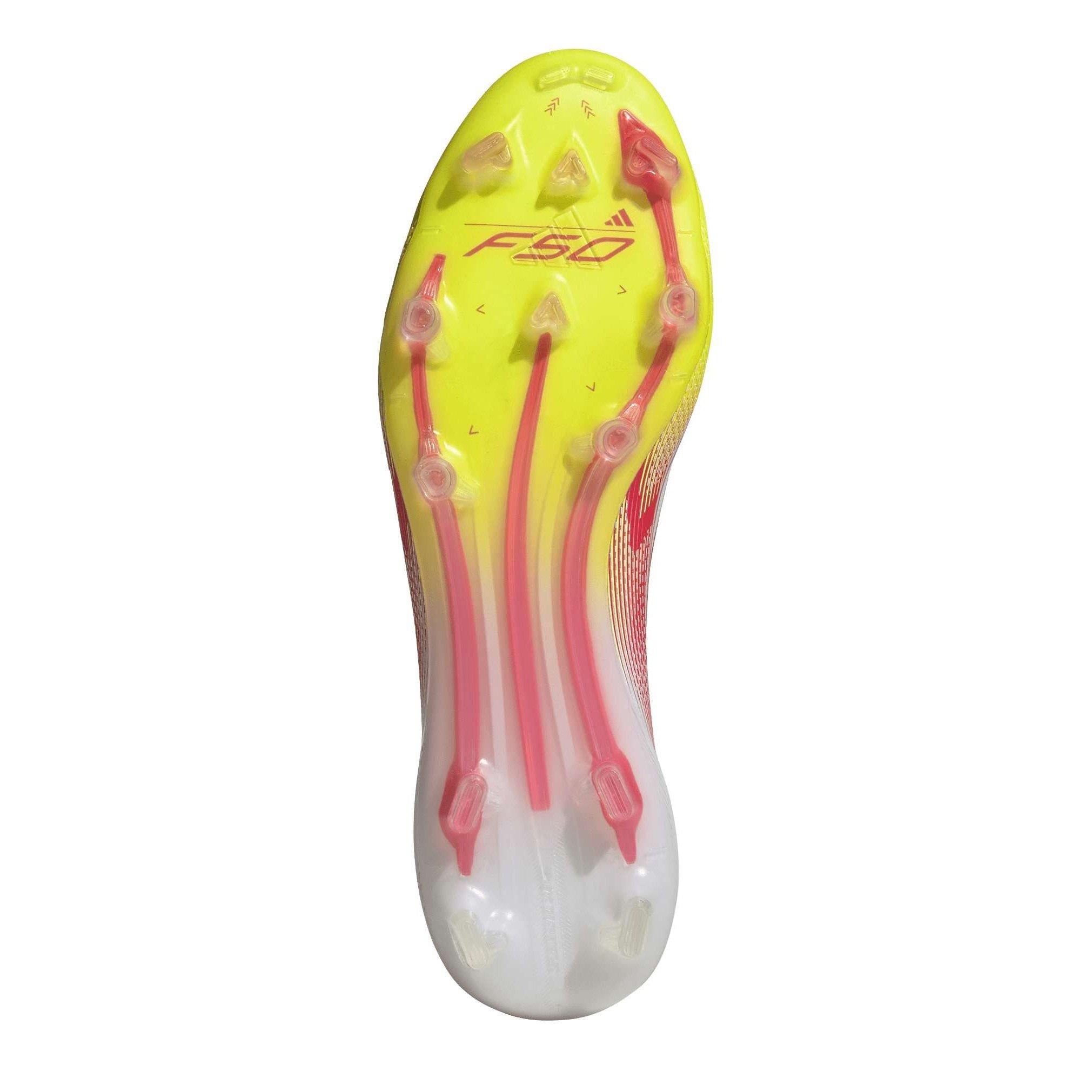 White/Red - adidas - F50 Elite Mid-Cut Firm Ground Football Boots Womens - 8