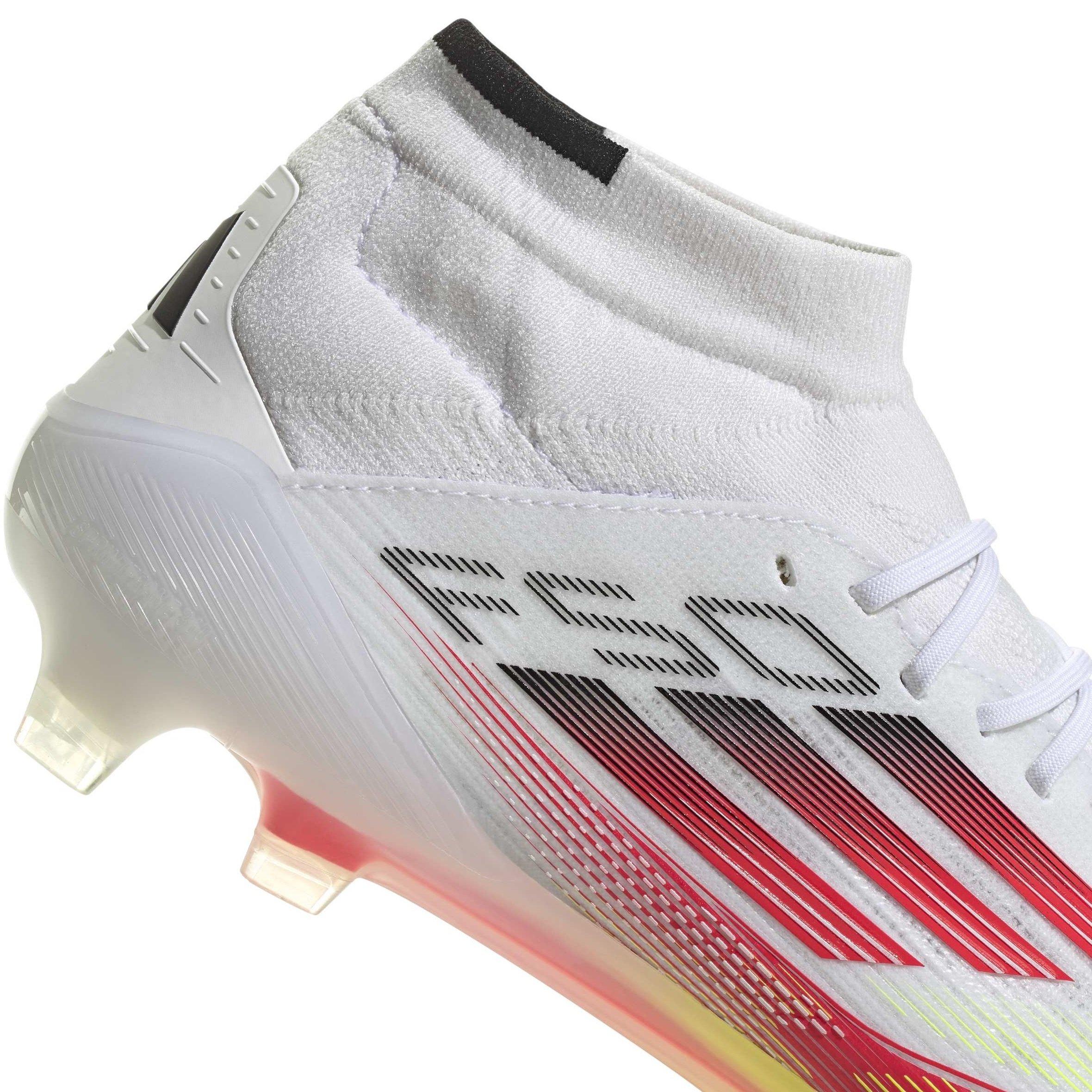 White/Red - adidas - F50 Elite Mid-Cut Firm Ground Football Boots Womens - 9