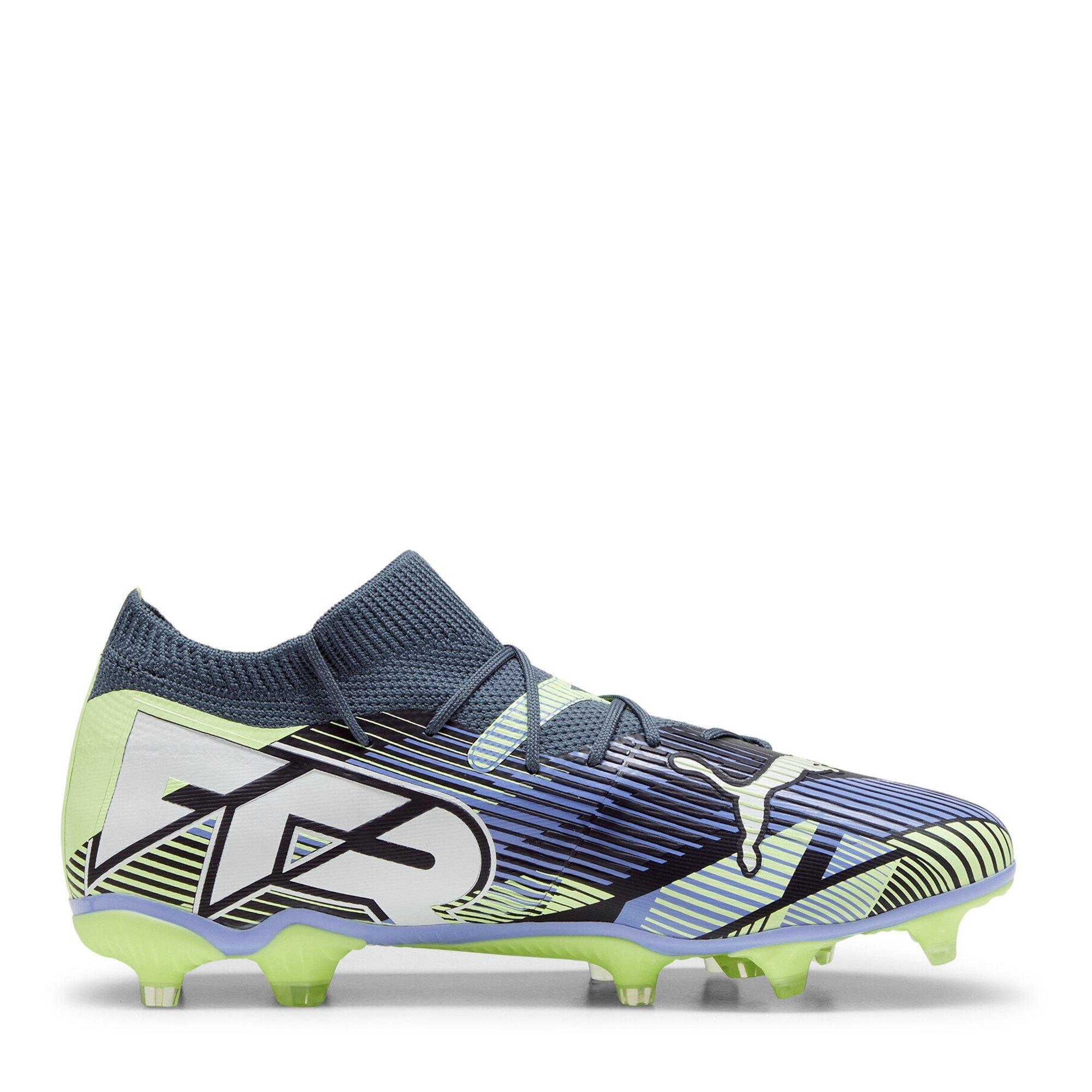 Grey/White/Grn - Puma - Future 7 Match Womens Firm Ground Football Boots - 4