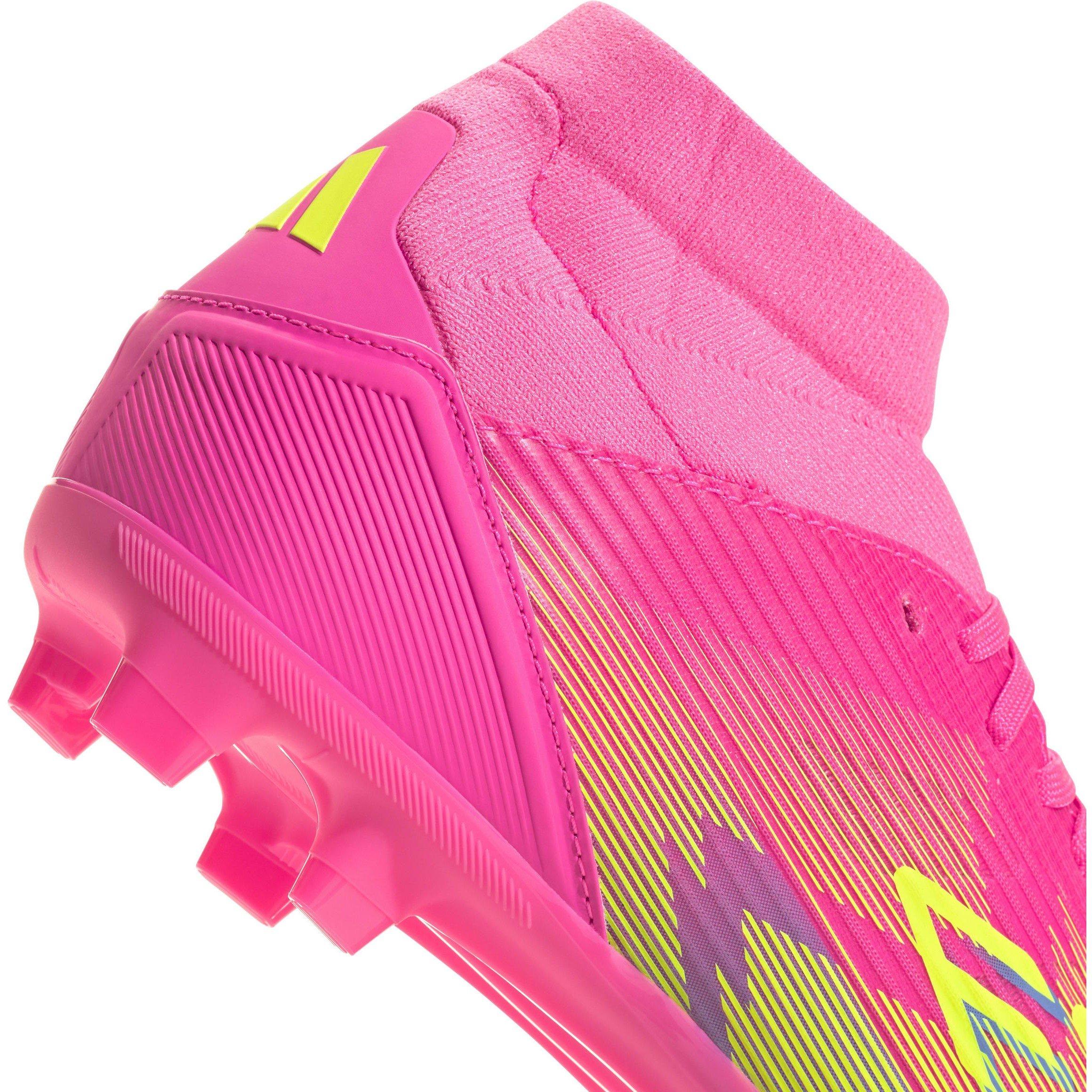 Pink/Gelb - adidas - F50 League Mid-cut Firm Ground Football Boots Womens - 7