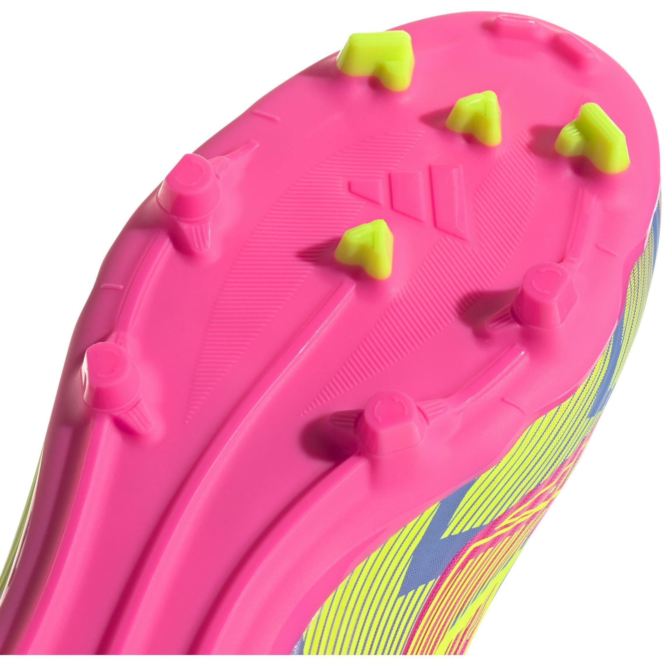 Pink/Gelb - adidas - F50 League Mid-cut Firm Ground Football Boots Womens - 8