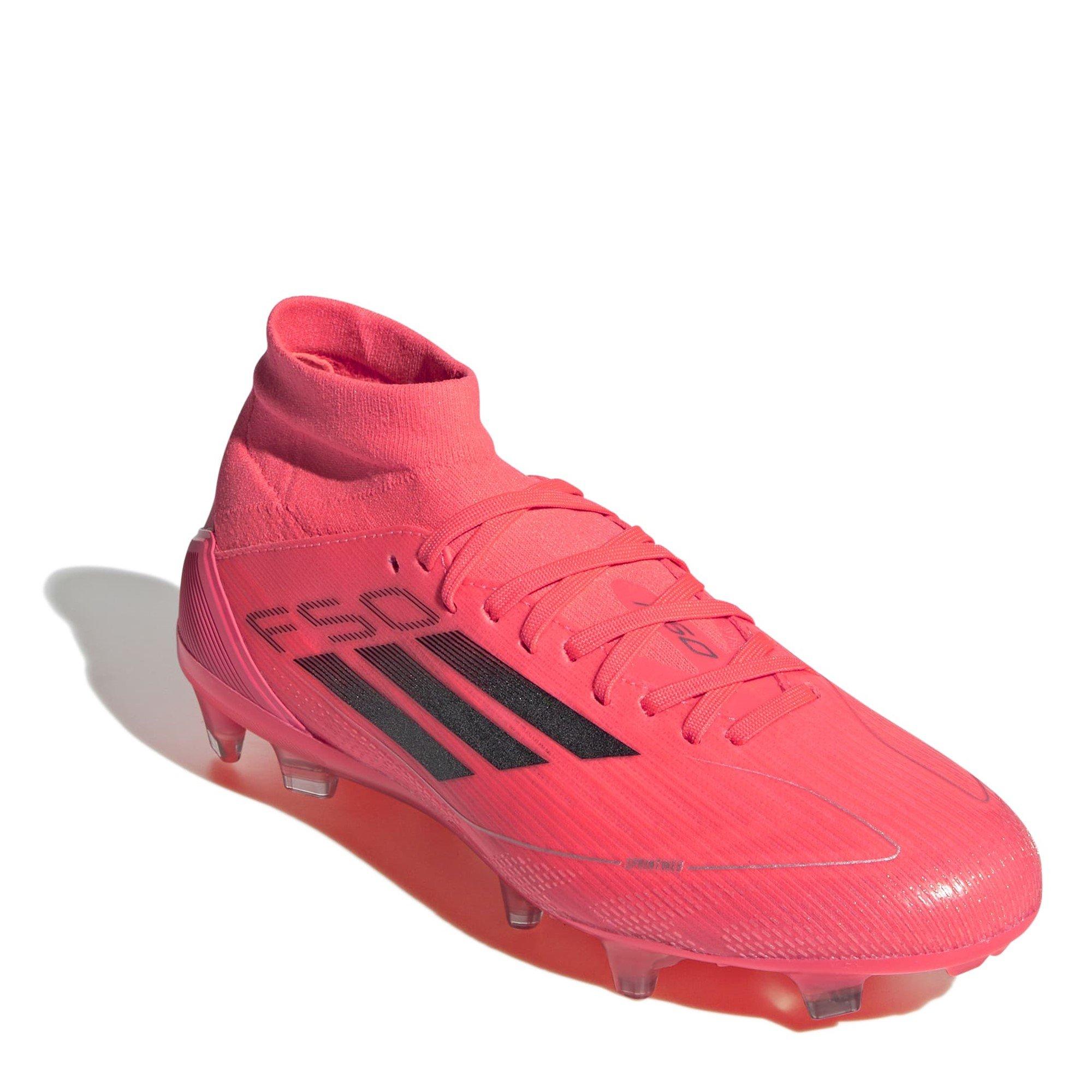 Turbo/Blk/Platn - adidas - F50 Pro Mid-cut Womens Firm Ground Football Boots - 3