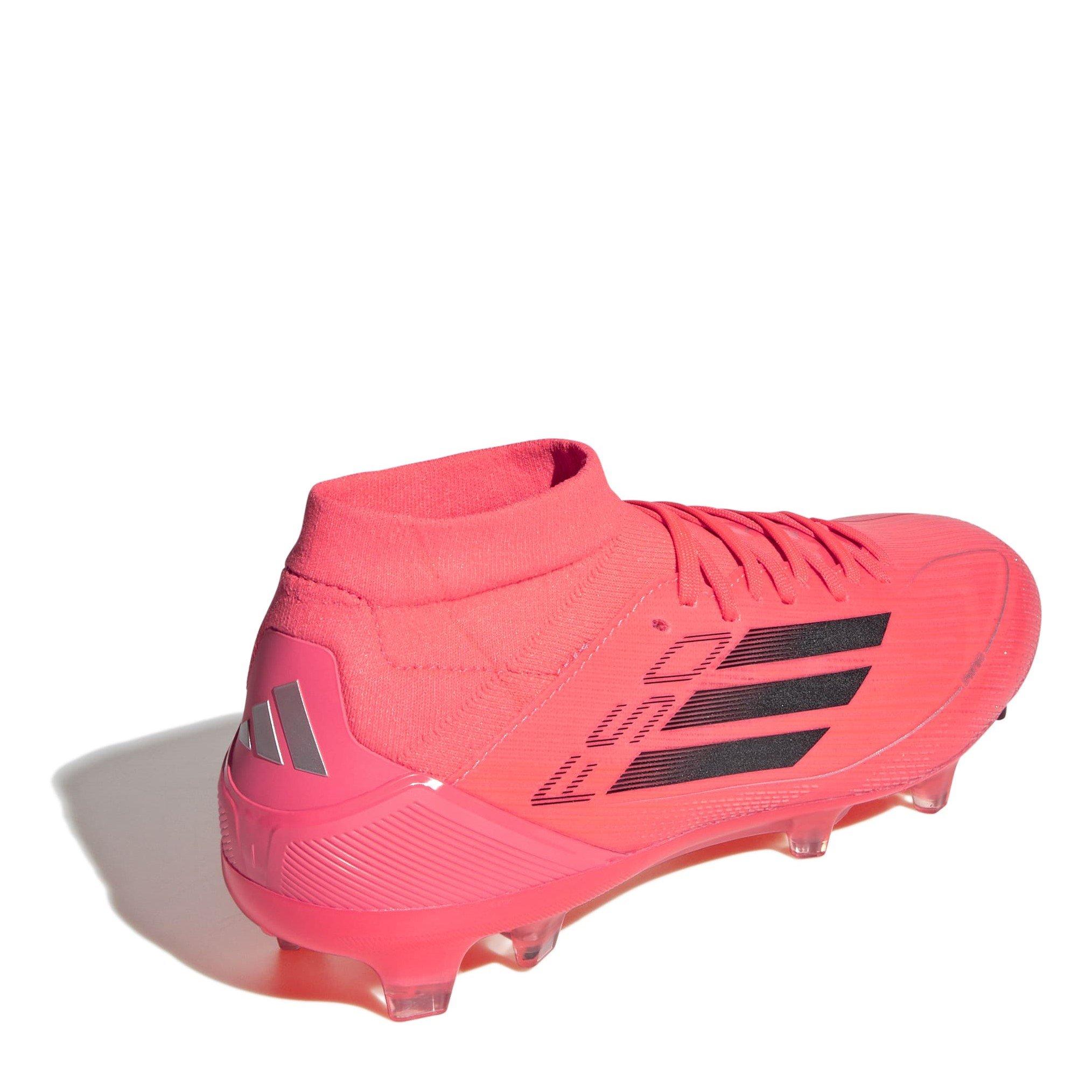 Turbo/Blk/Platn - adidas - F50 Pro Mid-cut Womens Firm Ground Football Boots - 4