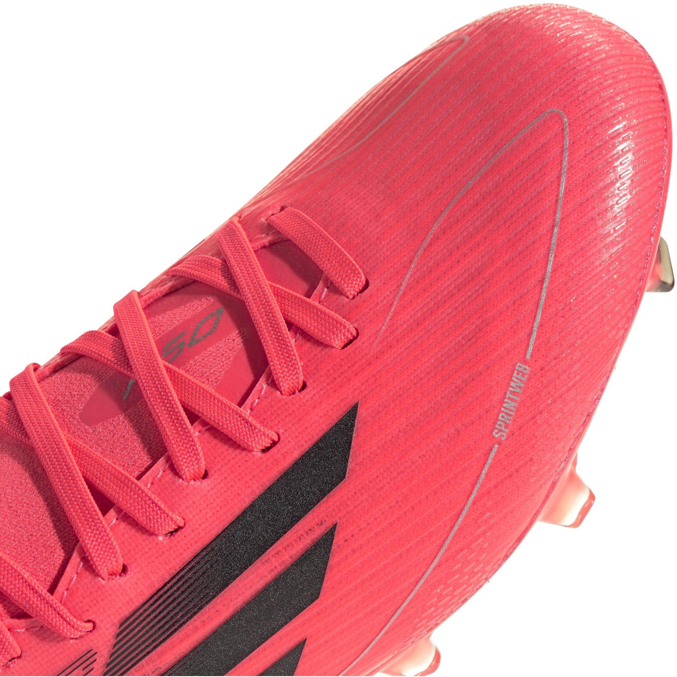 Turbo/Blk/Platn - adidas - F50 Pro Mid-cut Womens Firm Ground Football Boots - 7