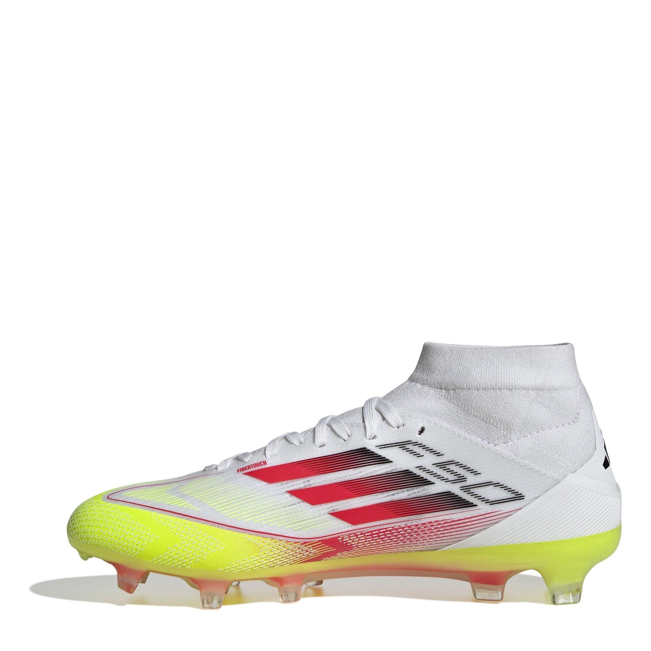 Weiß/Rot - adidas - F50 Pro Mid-cut Womens Firm Ground Football Boots - 2