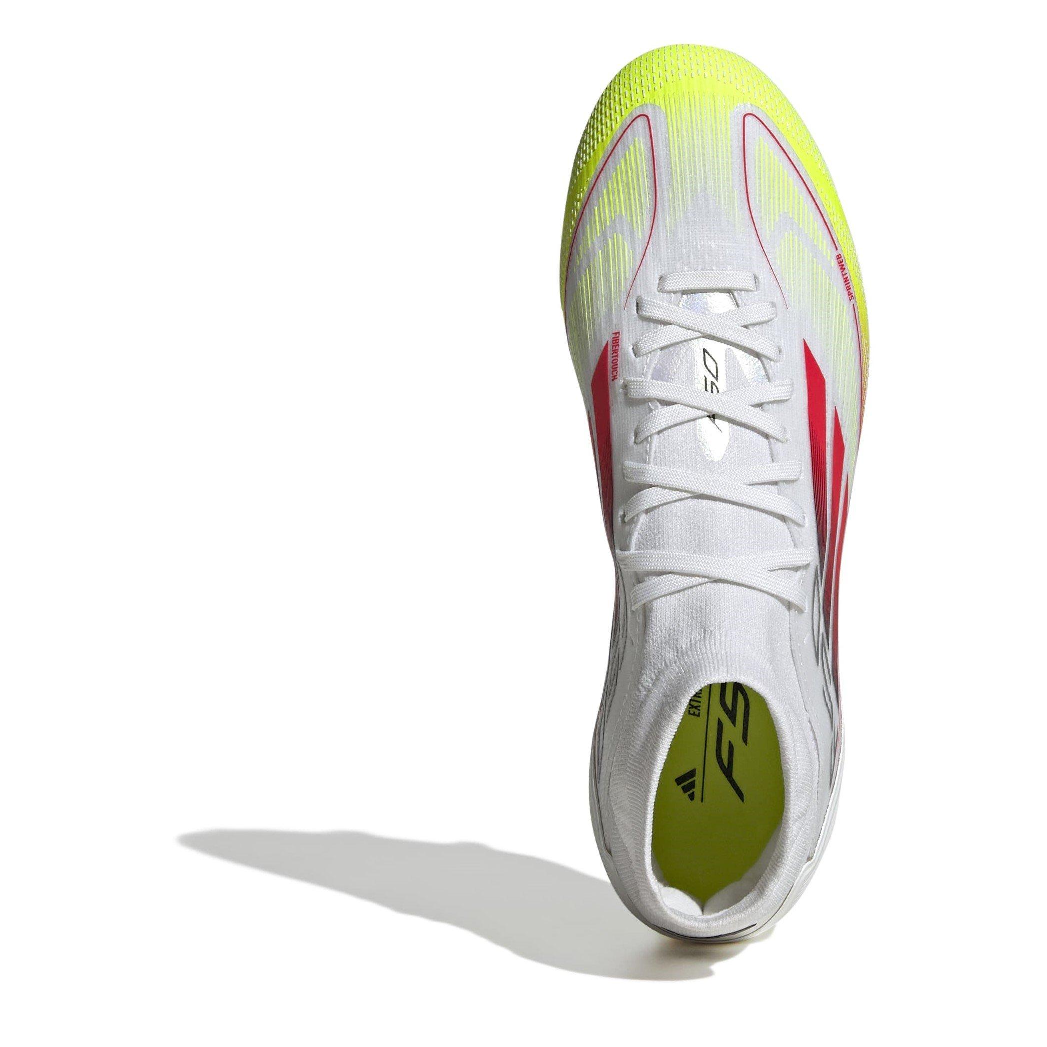 Weiß/Rot - adidas - F50 Pro Mid-cut Womens Firm Ground Football Boots - 5