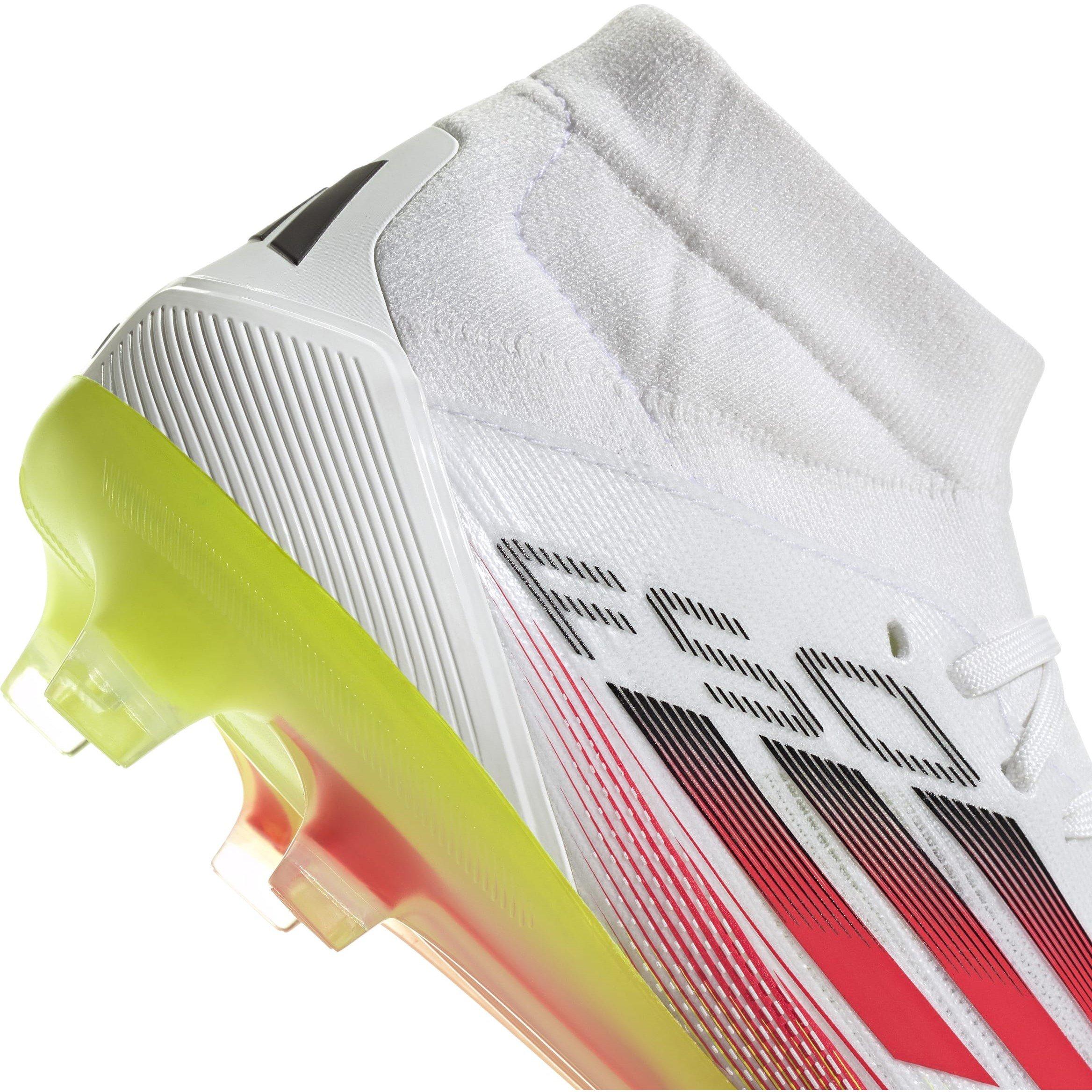 Weiß/Rot - adidas - F50 Pro Mid-cut Womens Firm Ground Football Boots - 7