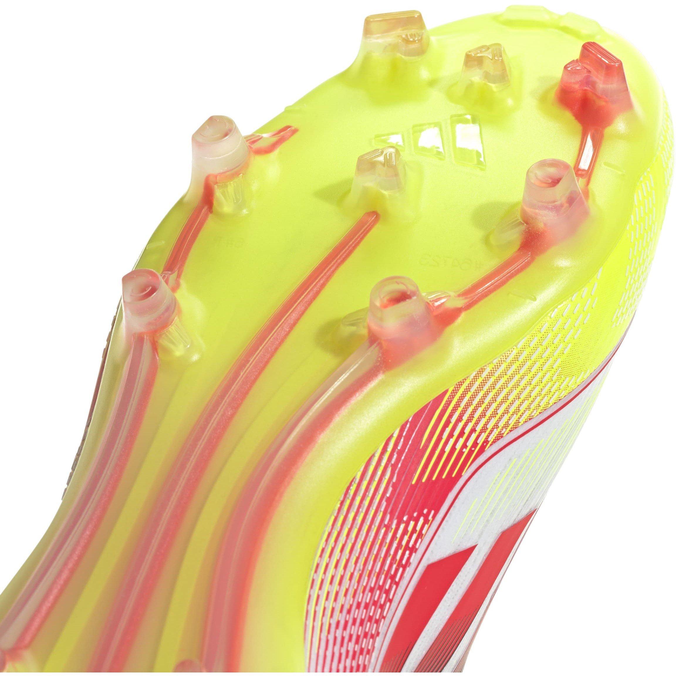 Weiß/Rot - adidas - F50 Pro Mid-cut Womens Firm Ground Football Boots - 8