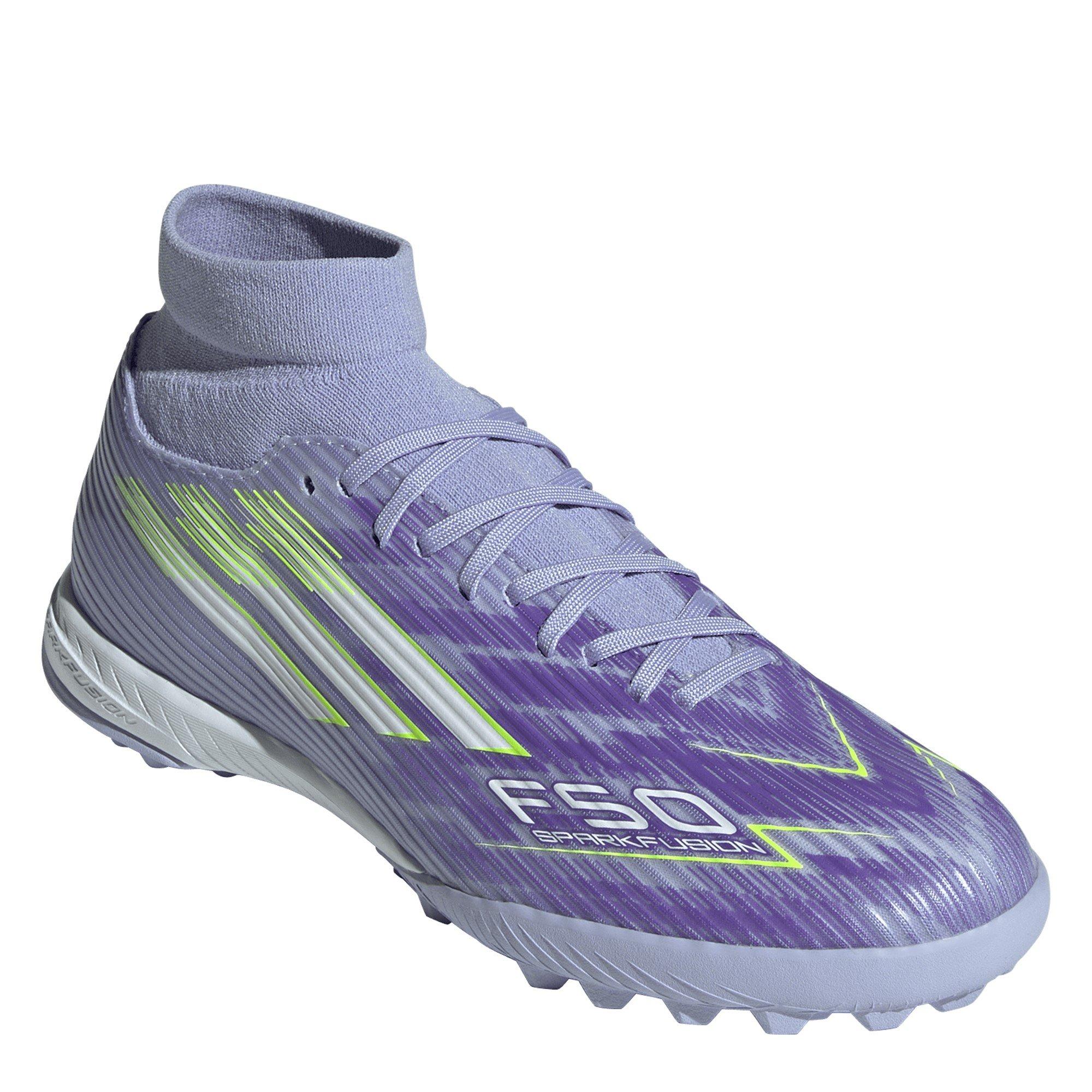 Viola/Limone - adidas - F50 Sparkfusion League Womens Astro Turf Football Boots - 3