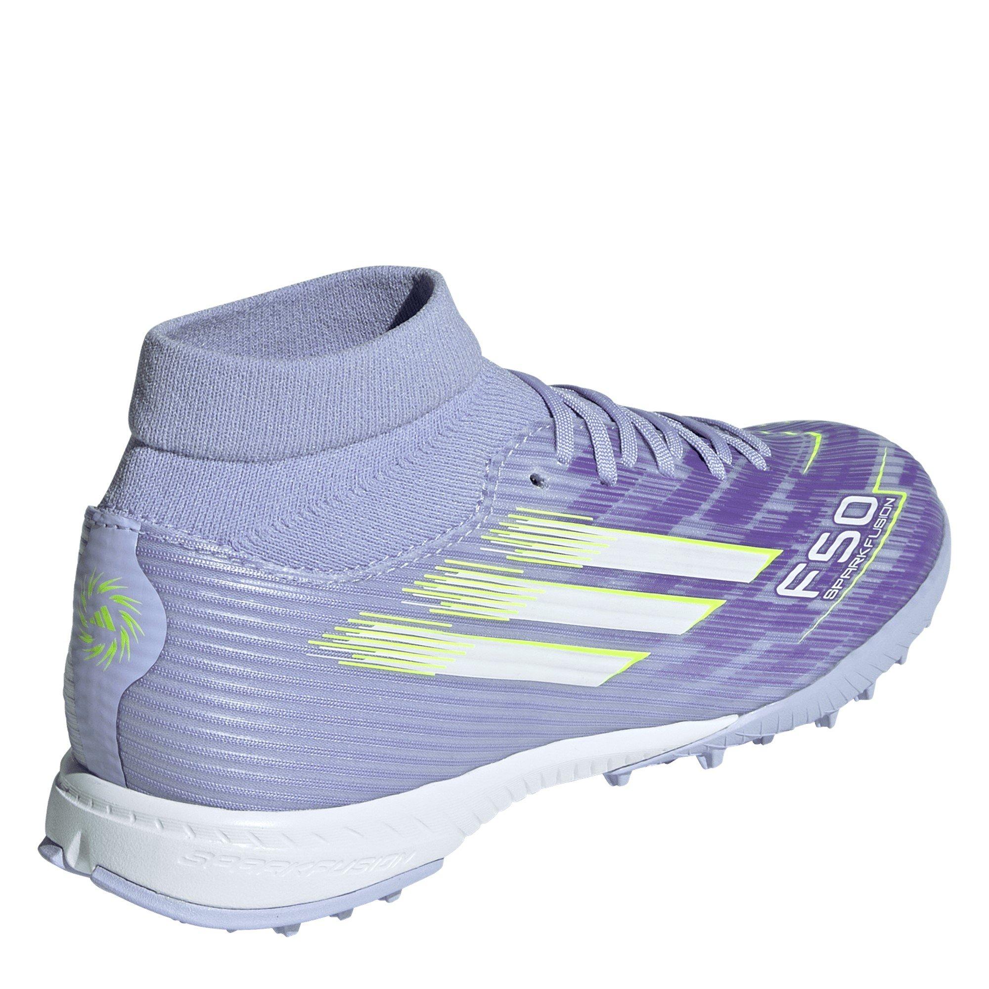 Viola/Limone - adidas - F50 Sparkfusion League Womens Astro Turf Football Boots - 4