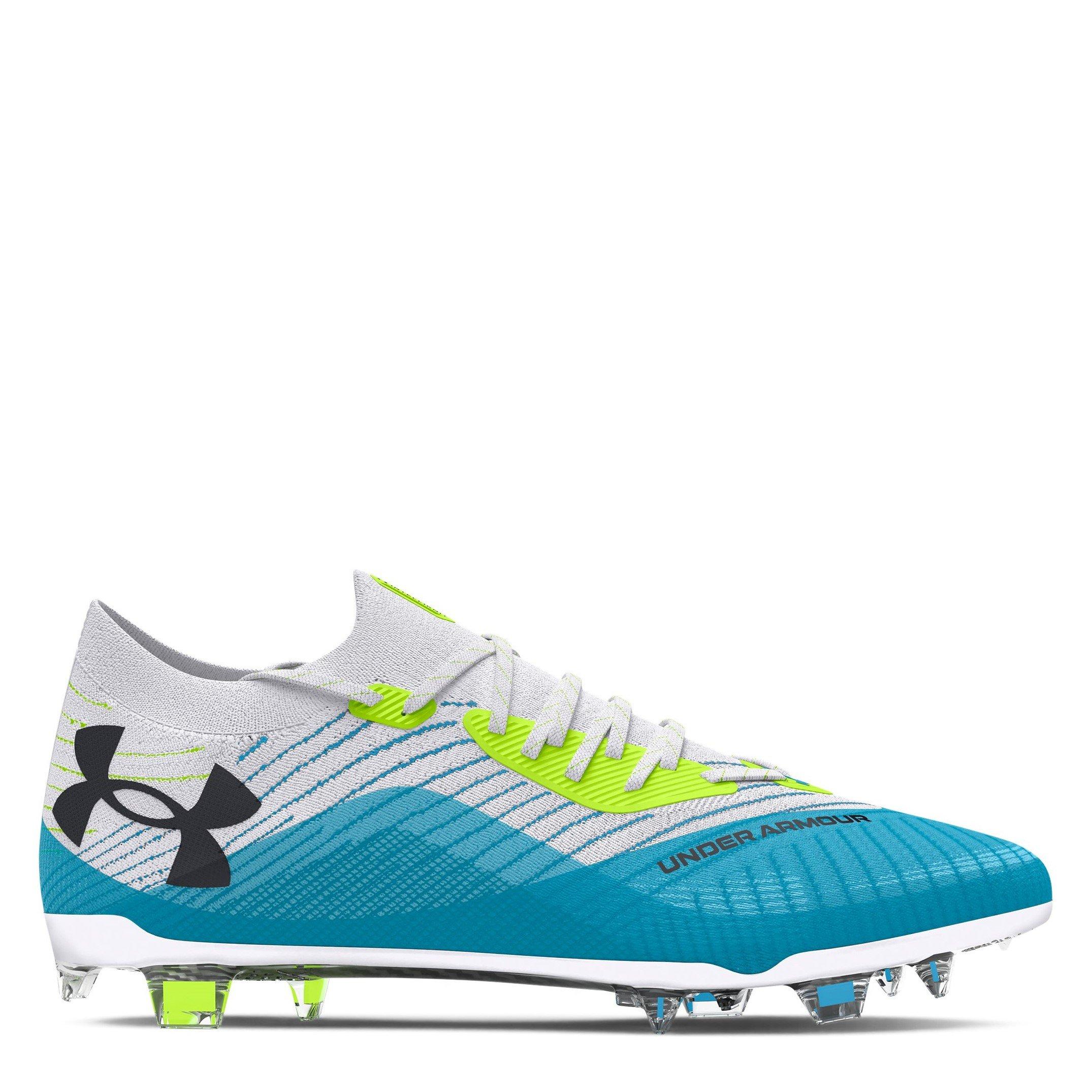 Under Armour Women's Shadow Elite 2 Firm Ground Football Boots - White/Capri - 6.5 (40.5)